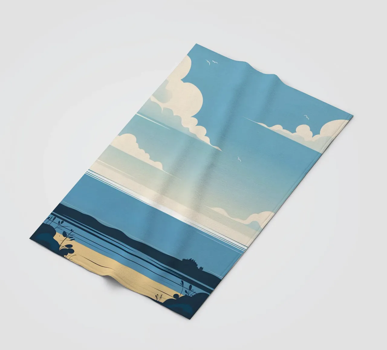 Linea dell'orizzonte semplice coperta in pile da LIFESTYLE OBJECTS