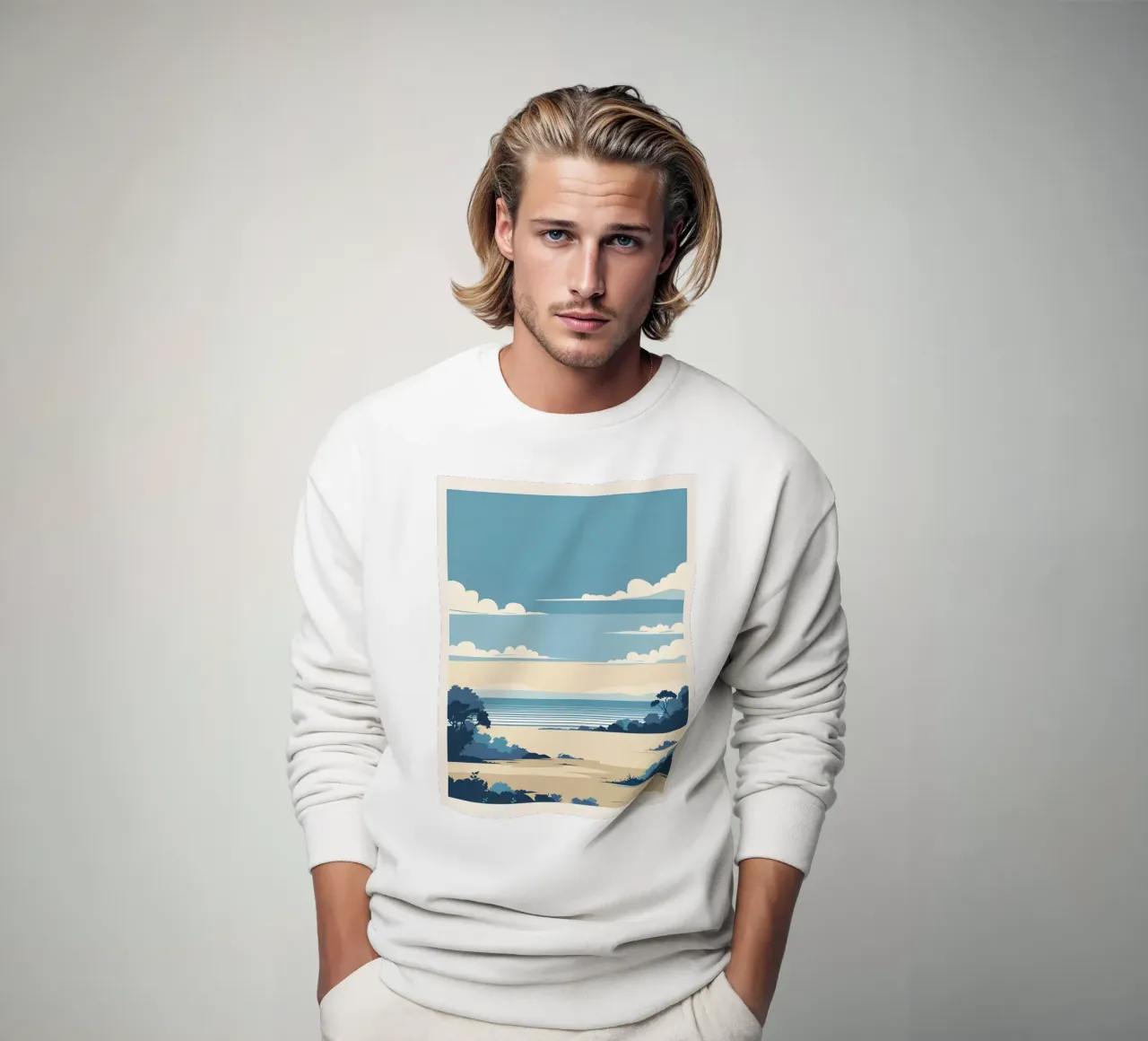 Linea dell'orizzonte semplice felpa da LIFESTYLE OBJECTS