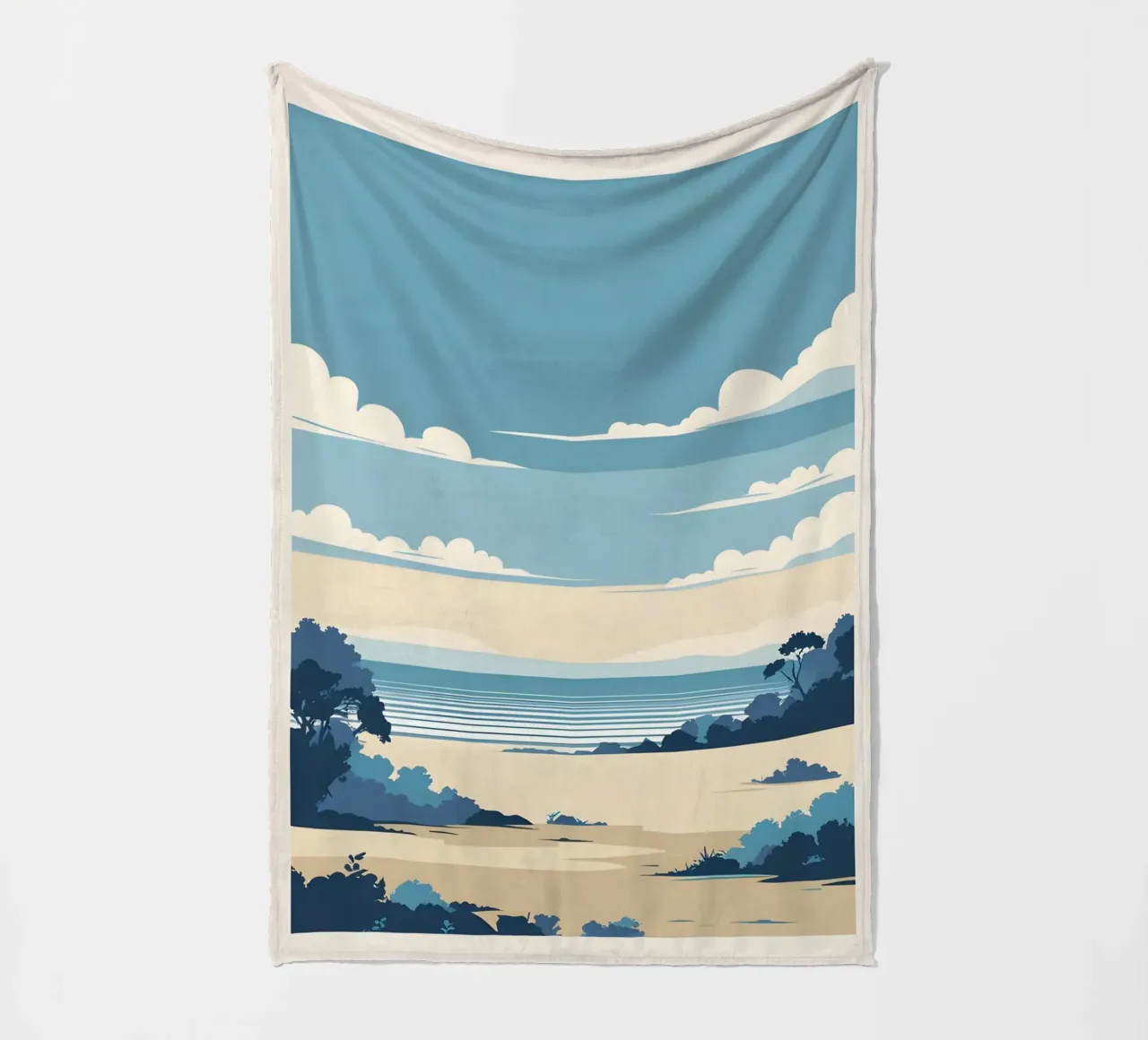 Linea dell'orizzonte semplice coperta in pile da LIFESTYLE OBJECTS