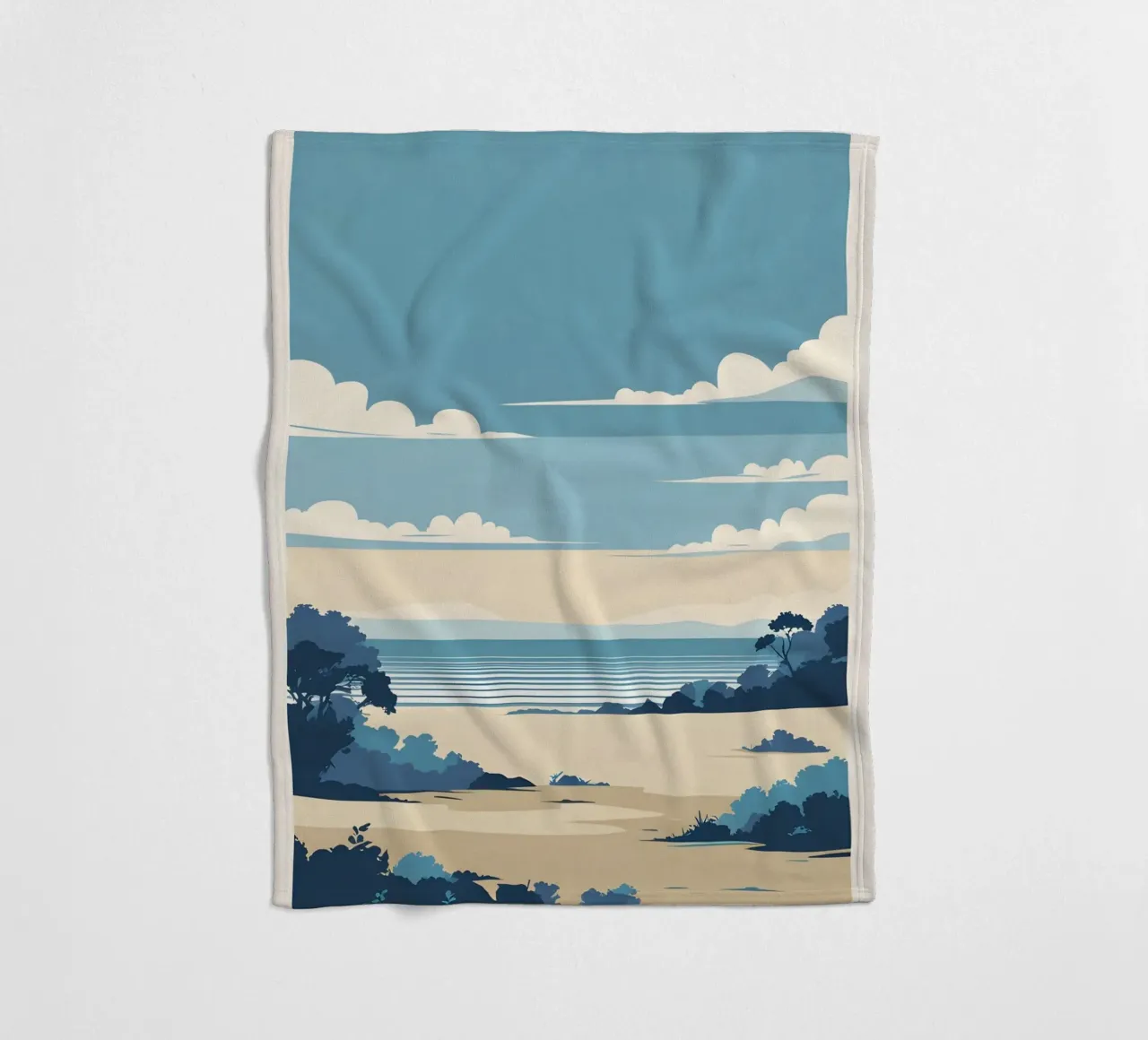 Linea dell'orizzonte semplice coperta in pile da LIFESTYLE OBJECTS