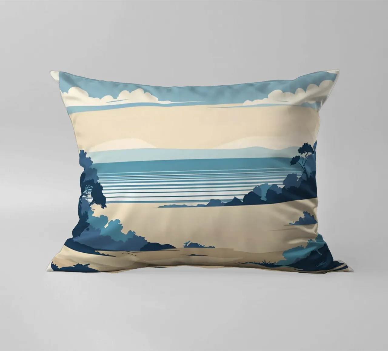 Linea dell'orizzonte semplice cuscino da LIFESTYLE OBJECTS