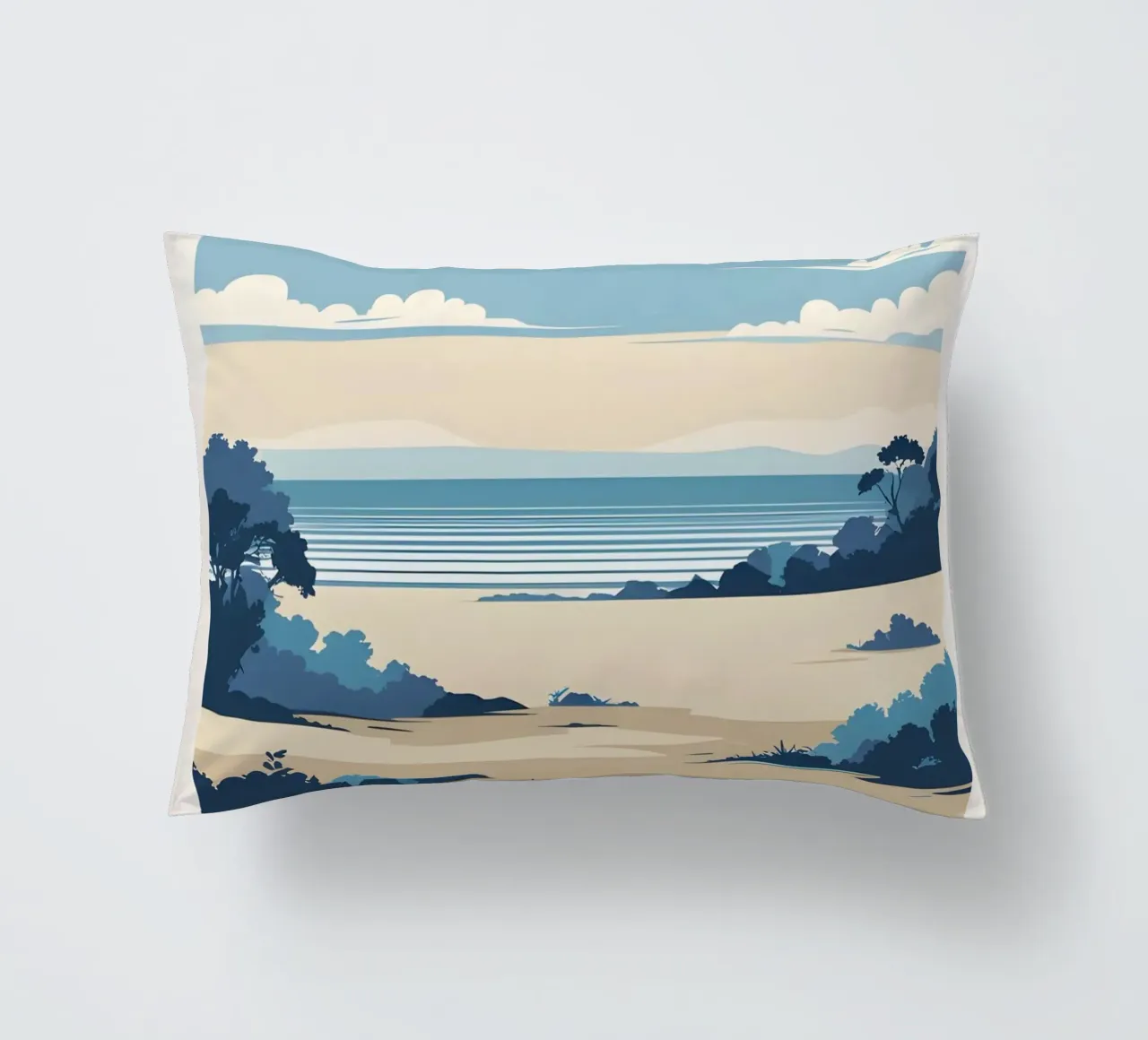 Linea dell'orizzonte semplice cuscino da LIFESTYLE OBJECTS