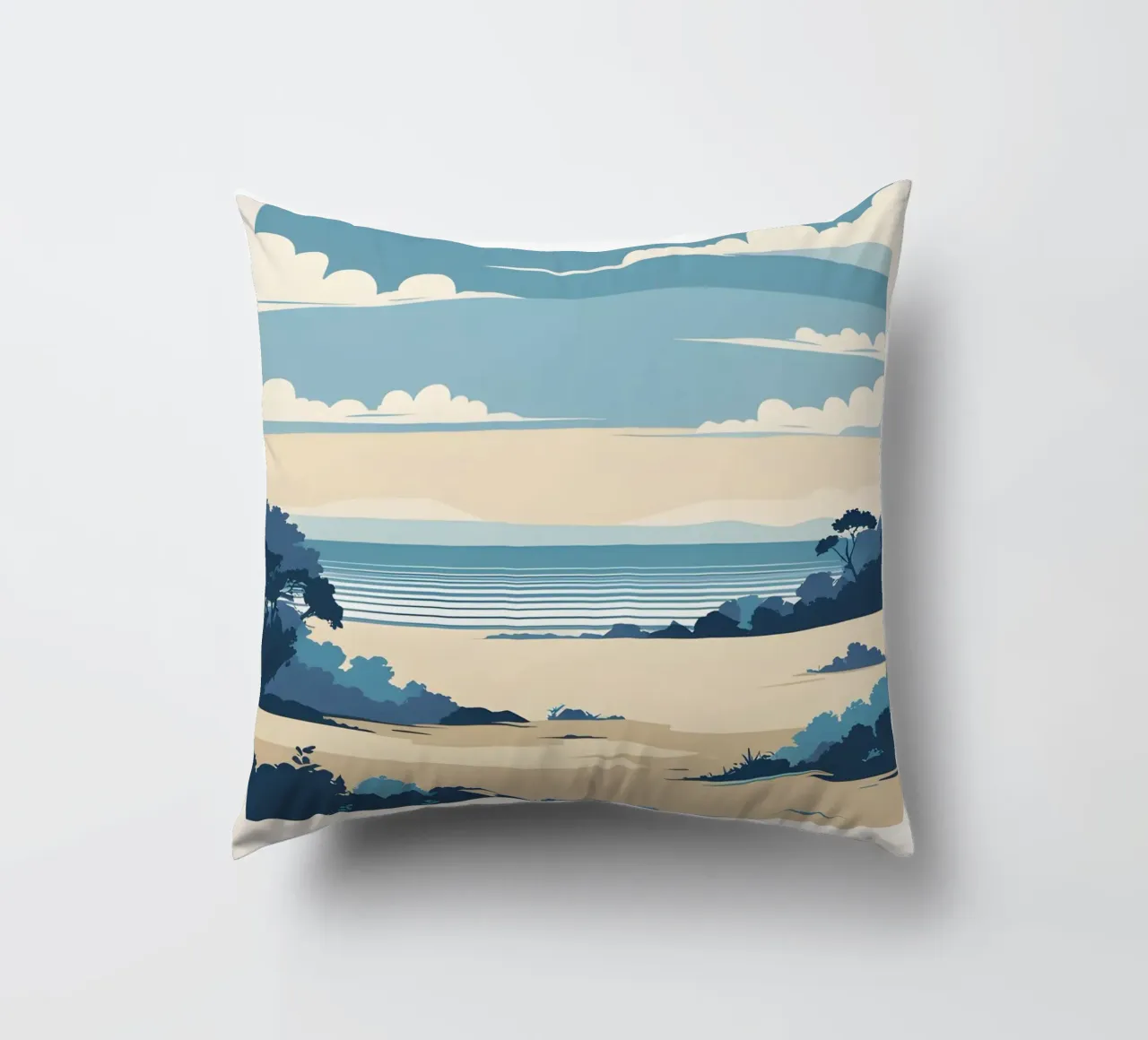 Linea dell'orizzonte semplice cuscino da LIFESTYLE OBJECTS