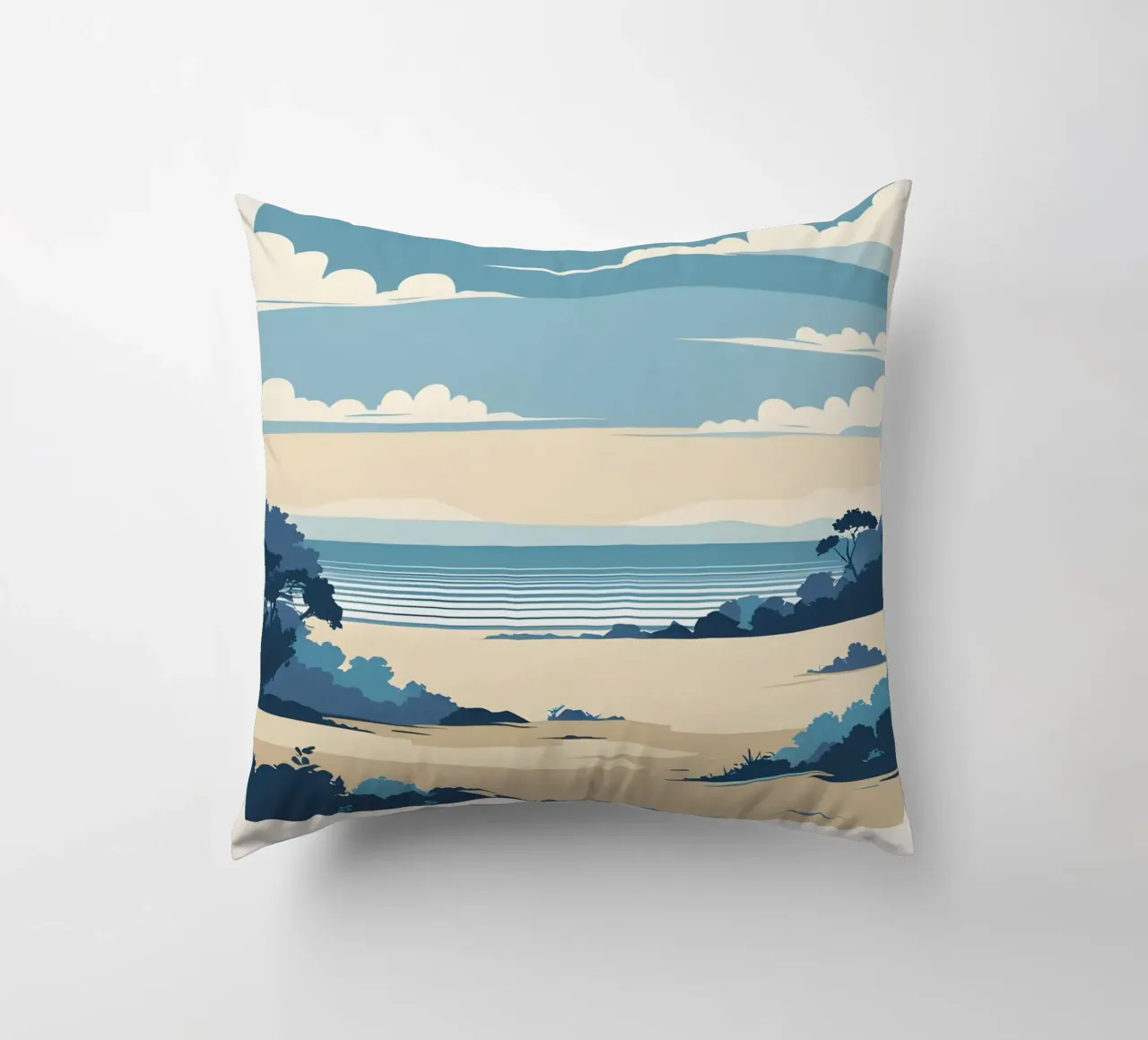 Linea dell'orizzonte semplice cuscino da LIFESTYLE OBJECTS