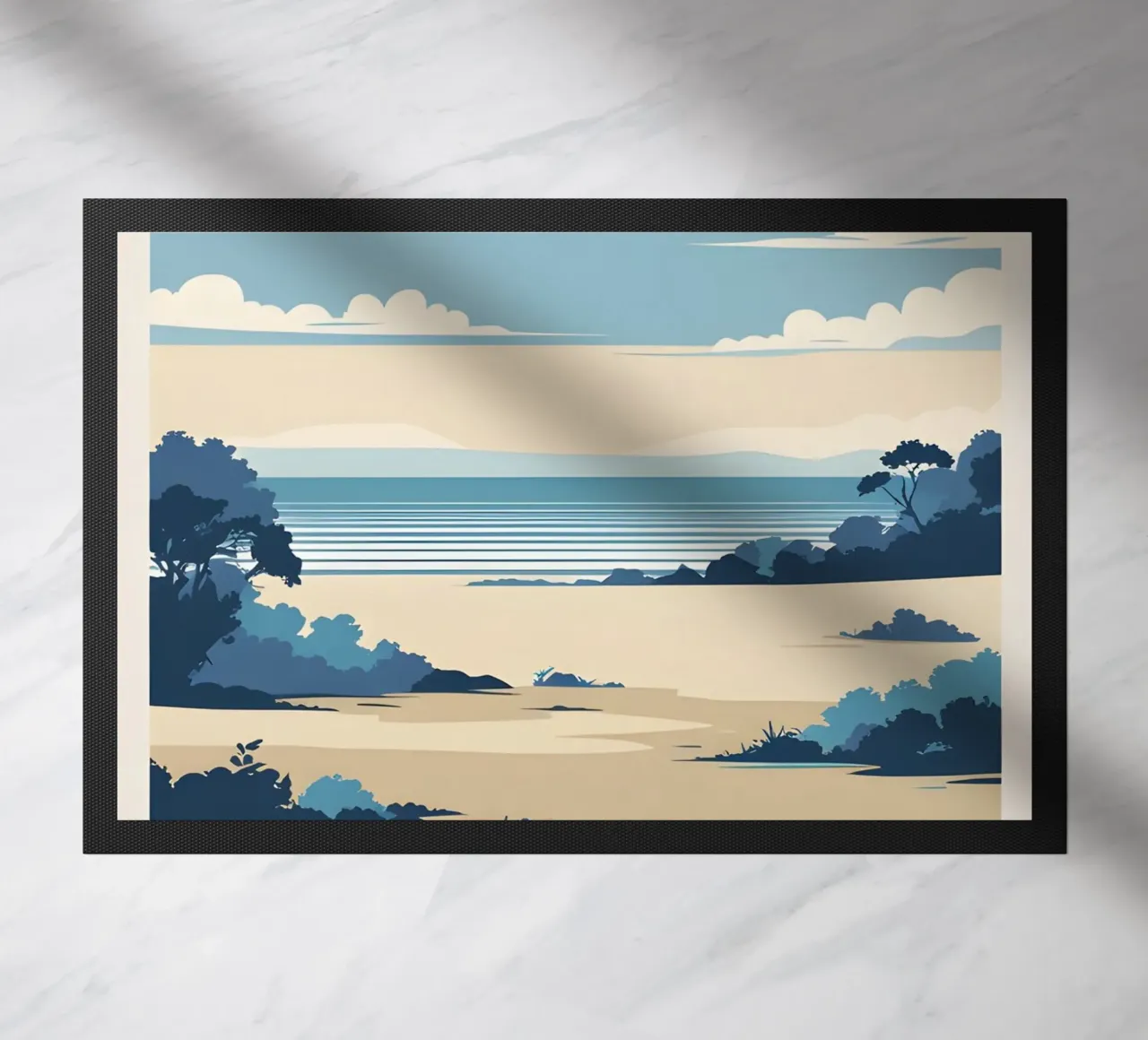 Linea dell'orizzonte semplice zerbino da LIFESTYLE OBJECTS