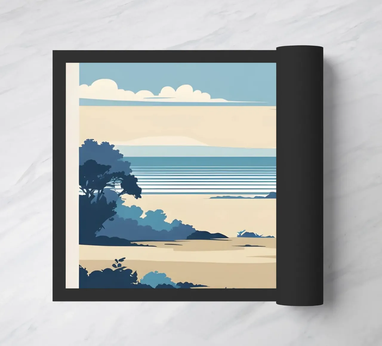 Linea dell'orizzonte semplice zerbino da LIFESTYLE OBJECTS