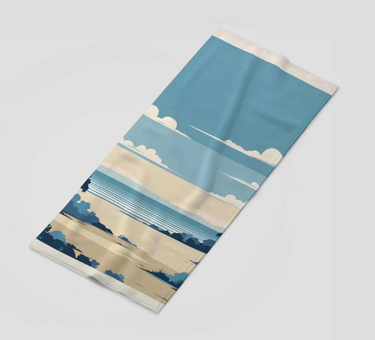 Linea dell'orizzonte semplice telo mare da LIFESTYLE OBJECTS