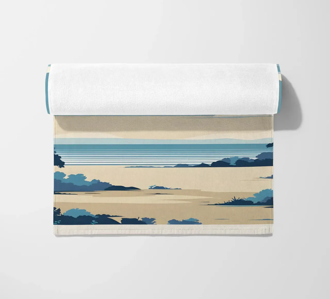 Linea dell'orizzonte semplice telo mare da LIFESTYLE OBJECTS