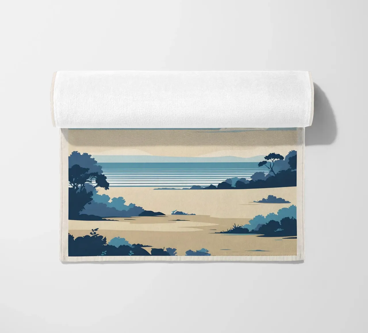 Linea dell'orizzonte semplice telo mare da LIFESTYLE OBJECTS