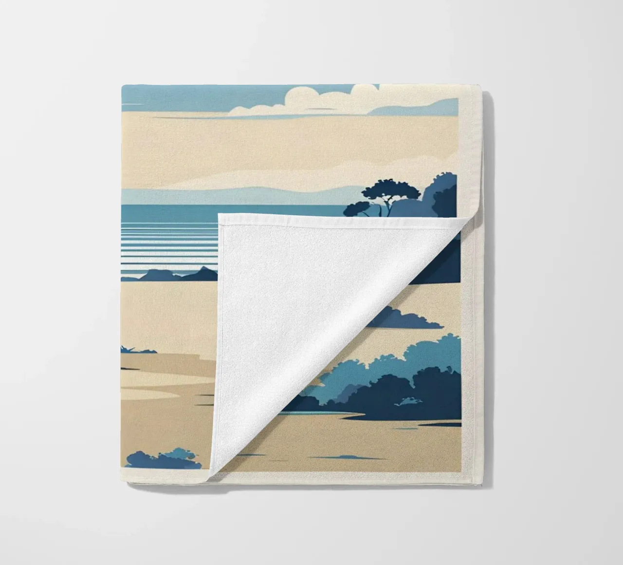 Linea dell'orizzonte semplice telo mare da LIFESTYLE OBJECTS