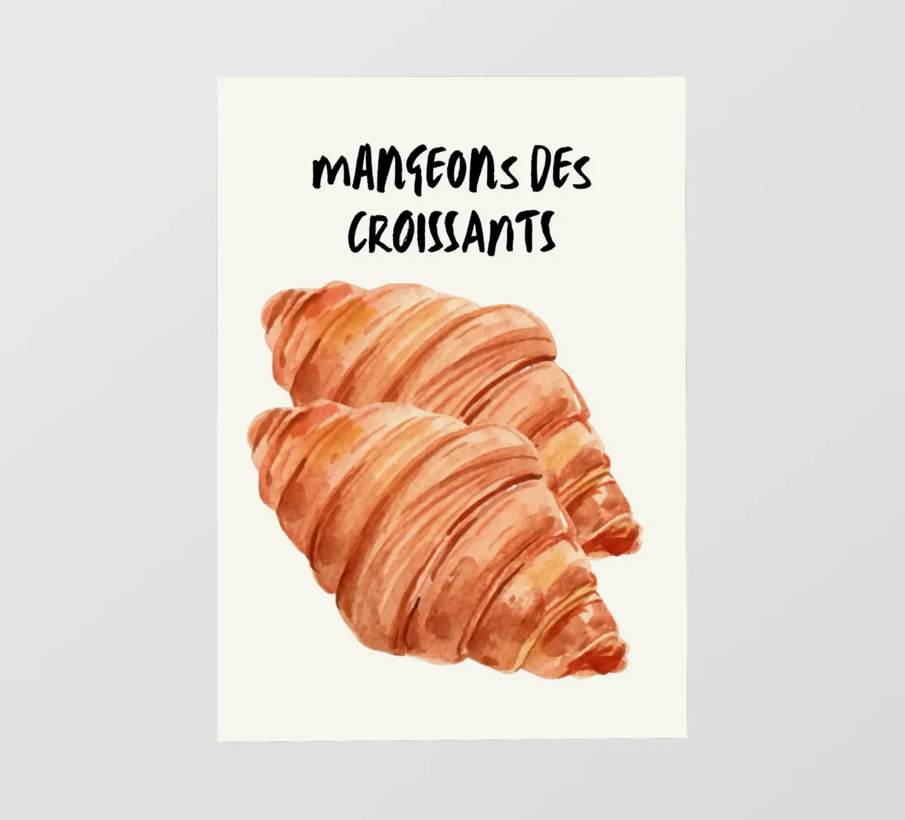 Mangeons des Croissants telo in pvc da PinkCandyWalls