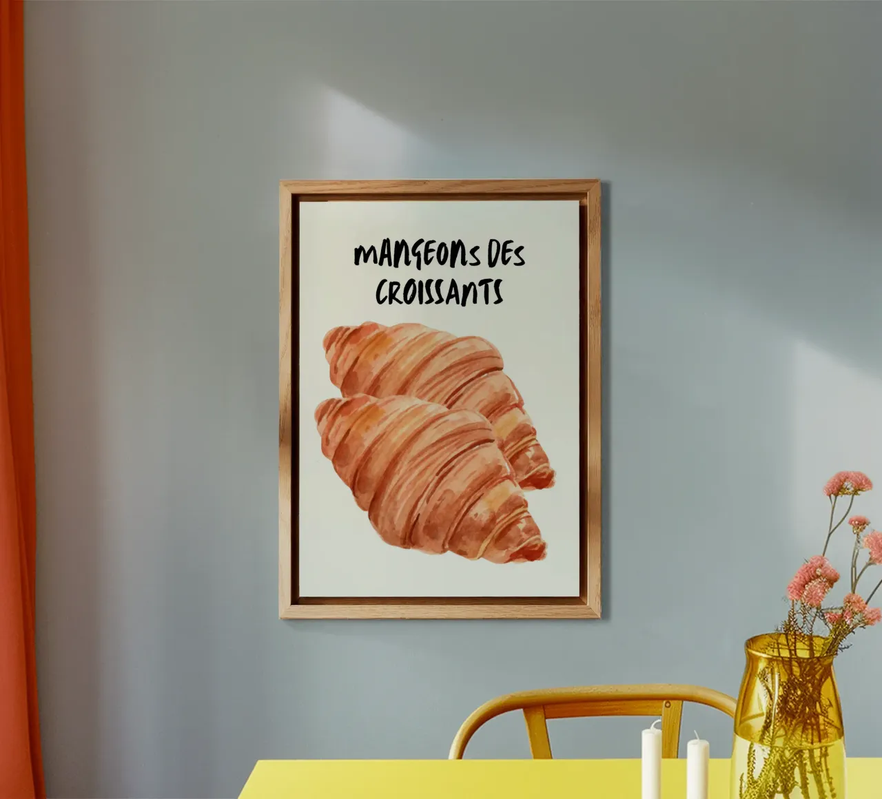 Mangeons des Croissants alluminio dibond da PinkCandyWalls