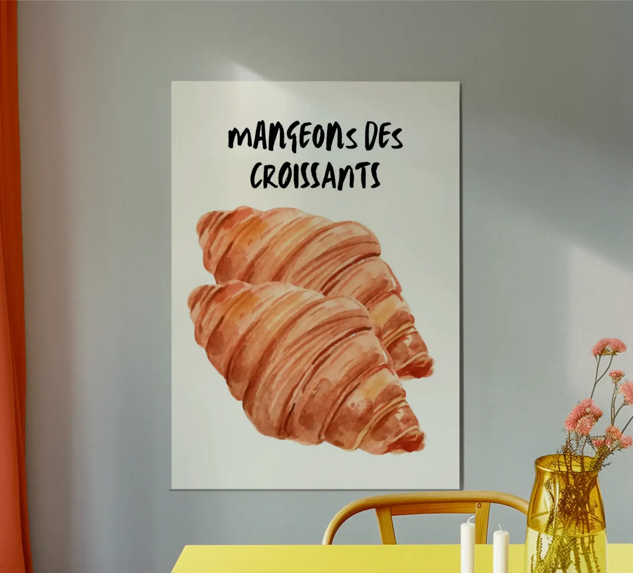 Mangeons des Croissants alluminio dibond da PinkCandyWalls