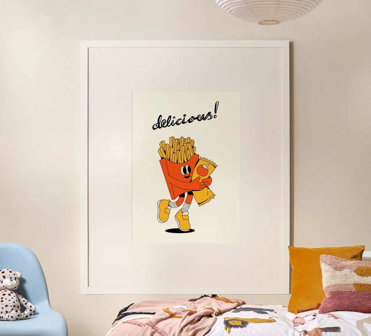 Retro Fries carta hahnemühle da PinkCandyWalls