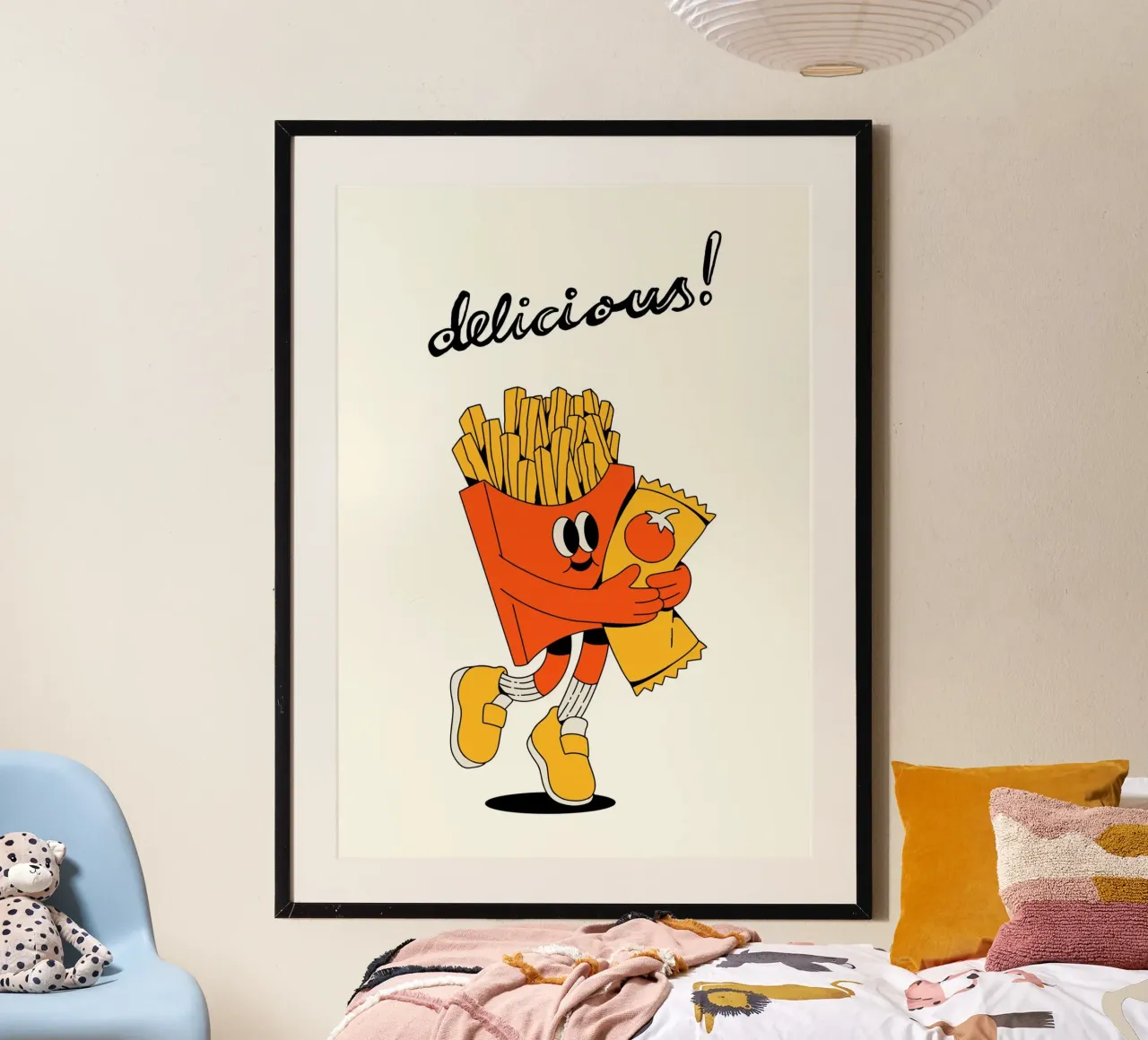 Retro Fries carta hahnemühle da PinkCandyWalls
