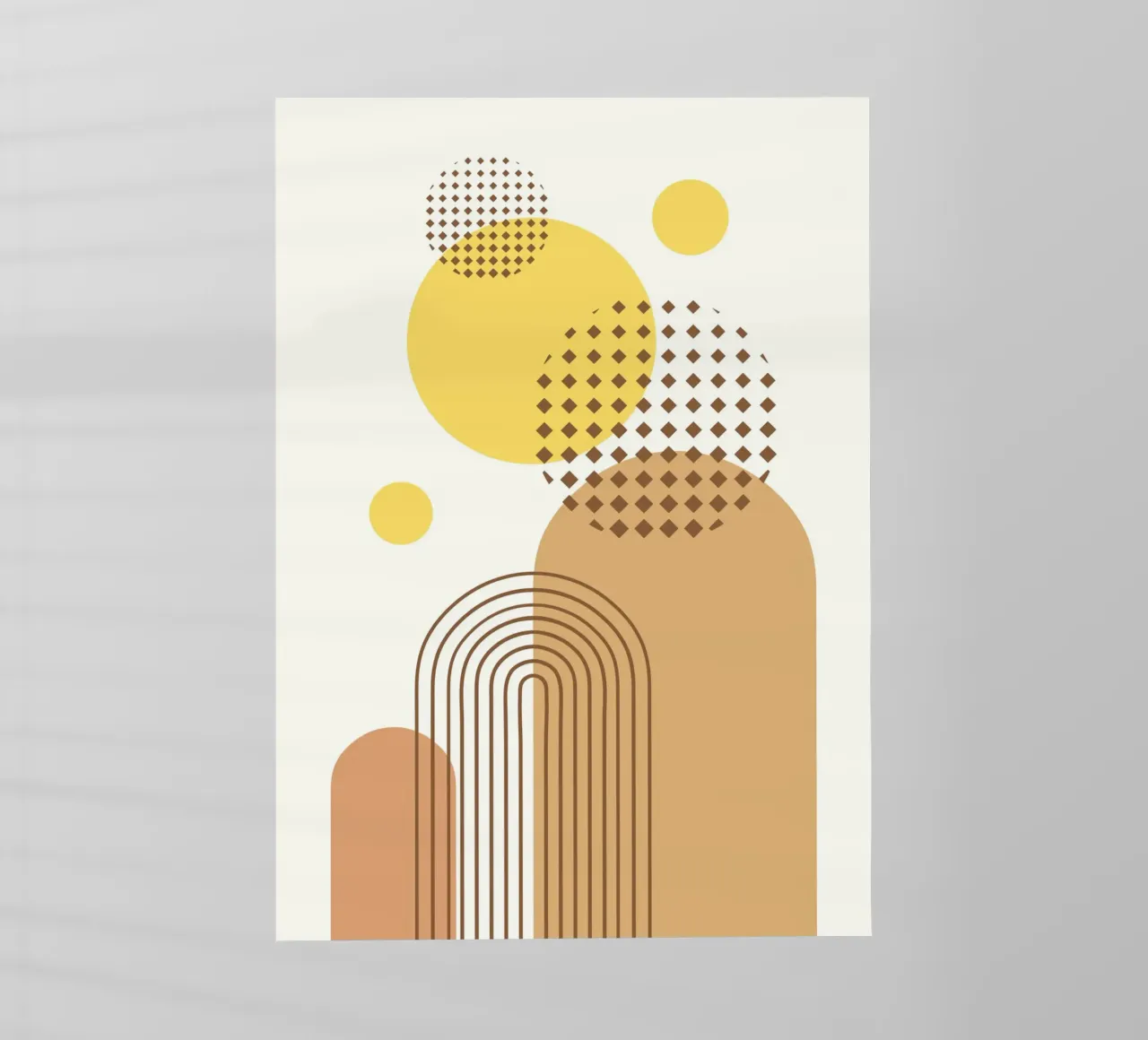 Abstract Geometric Bohemian pellicola backlit da PinkCandyWalls