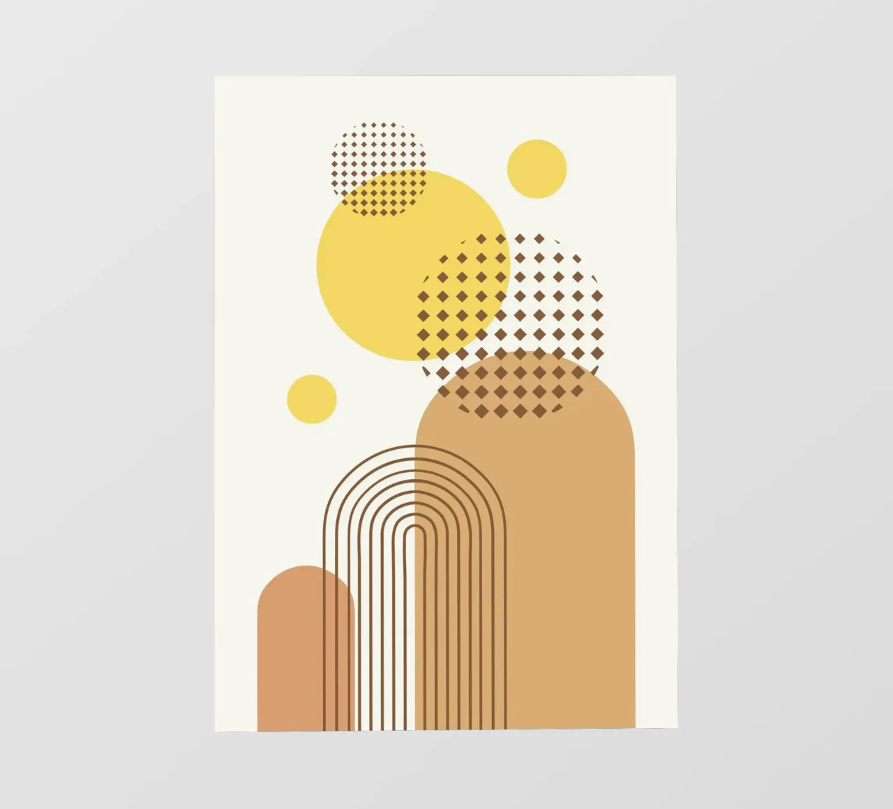 Abstract Geometric Bohemian pellicola backlit da PinkCandyWalls