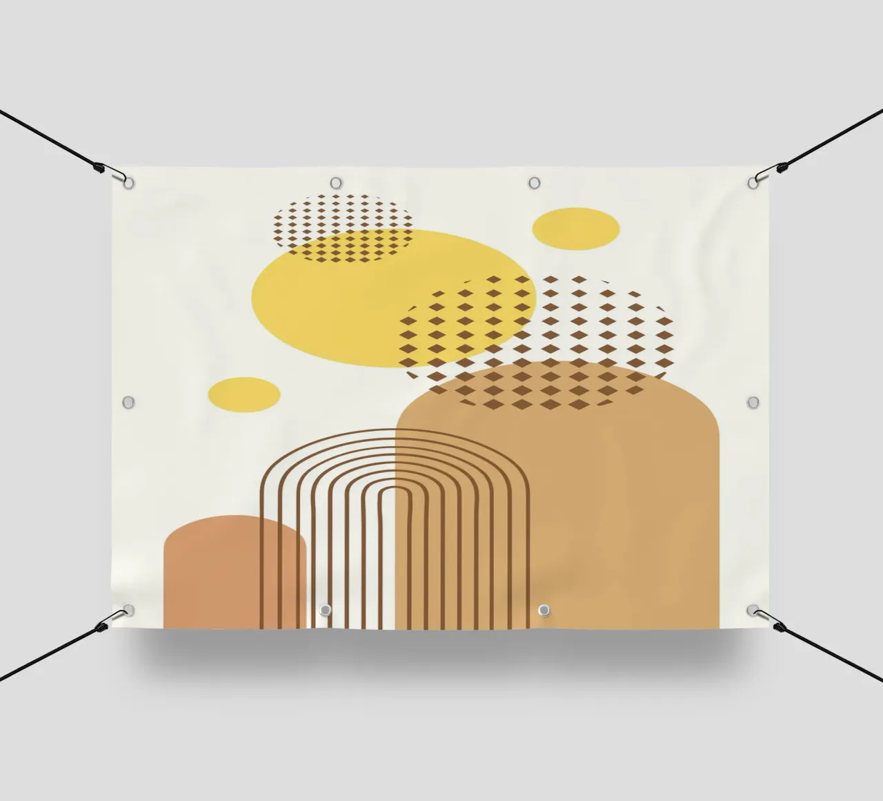 Abstract Geometric Bohemian telo in pvc da PinkCandyWalls