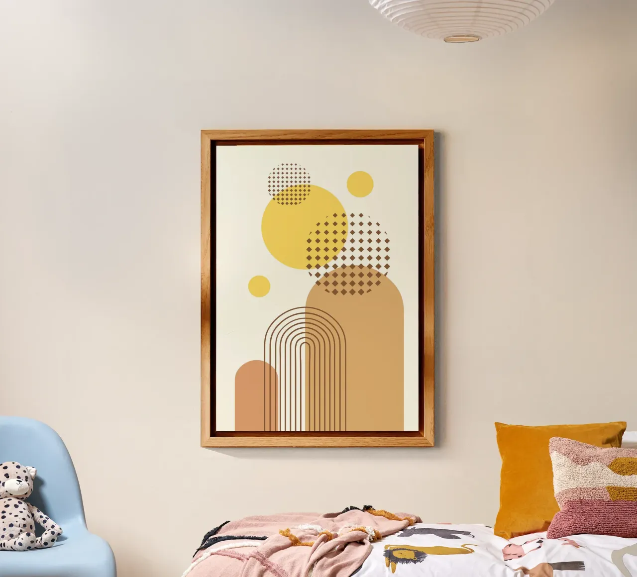 Abstract Geometric Bohemian alluminio dibond da PinkCandyWalls