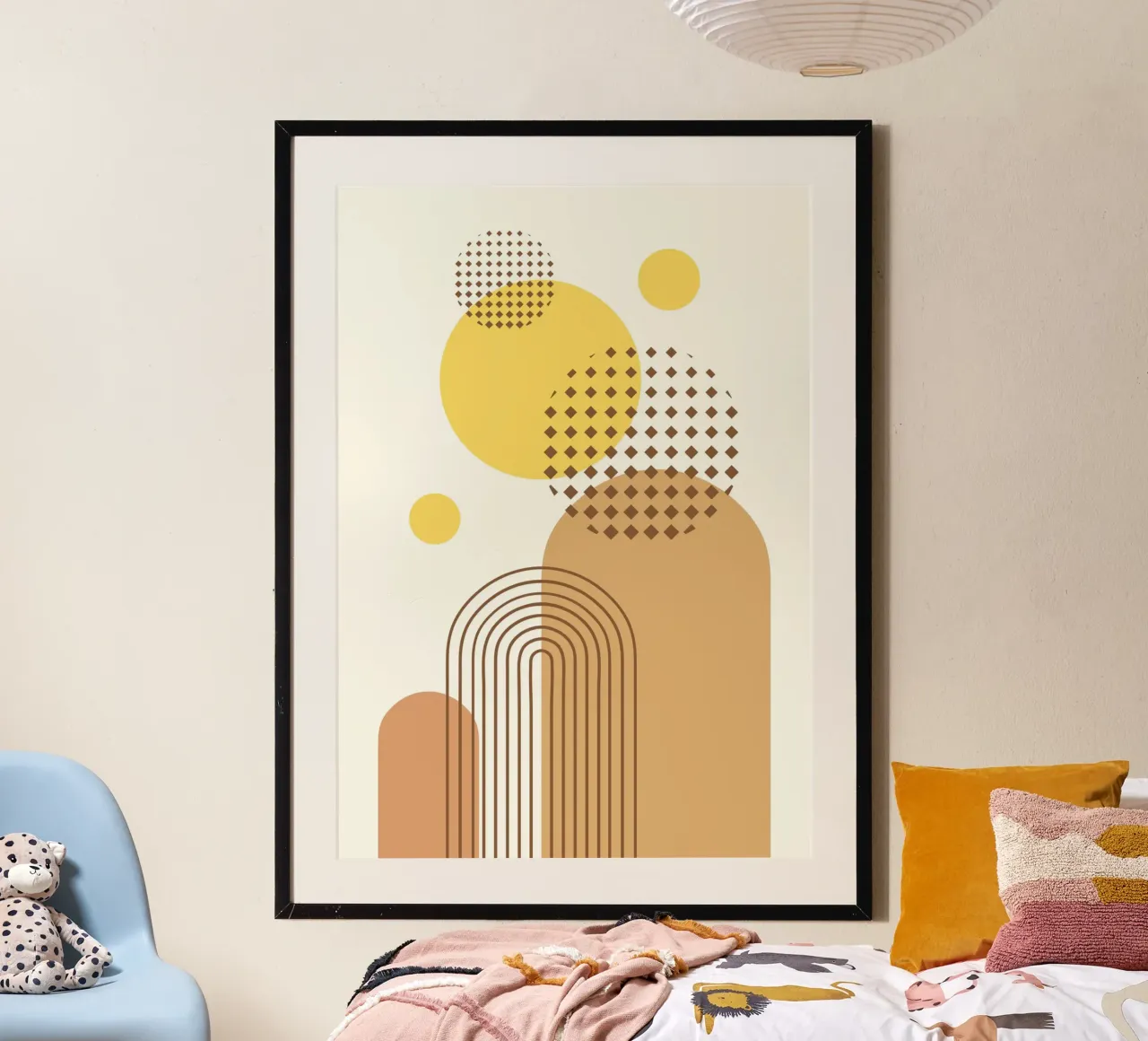 Abstract Geometric Bohemian poster da PinkCandyWalls