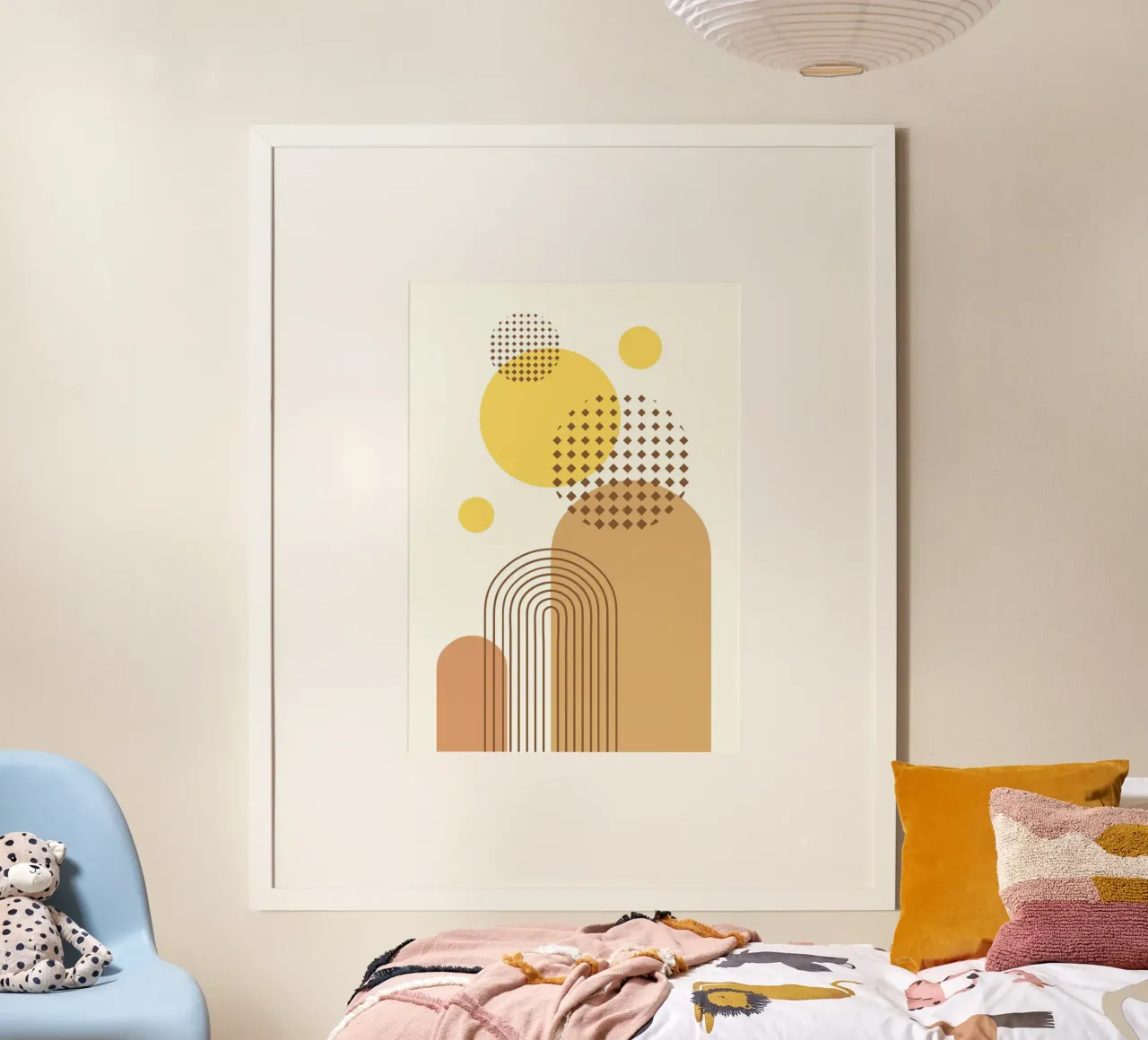 Abstract Geometric Bohemian poster da PinkCandyWalls