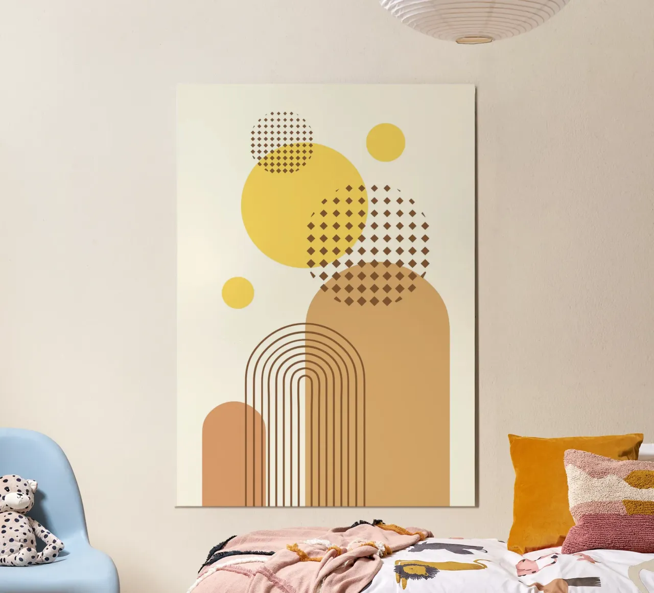 Abstract Geometric Bohemian poster da PinkCandyWalls
