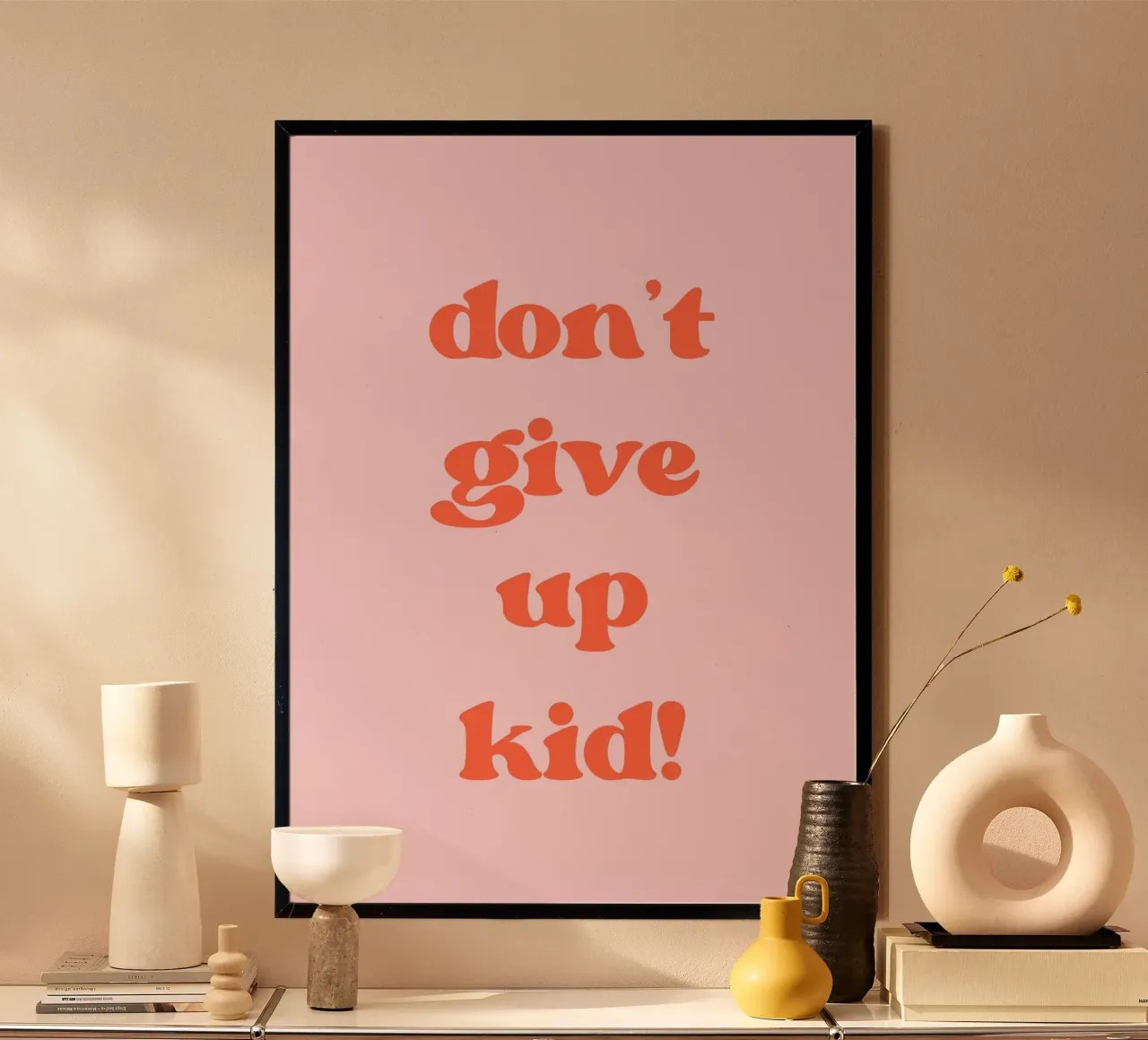 Don't give up kid carta hahnemühle da PinkCandyWalls
