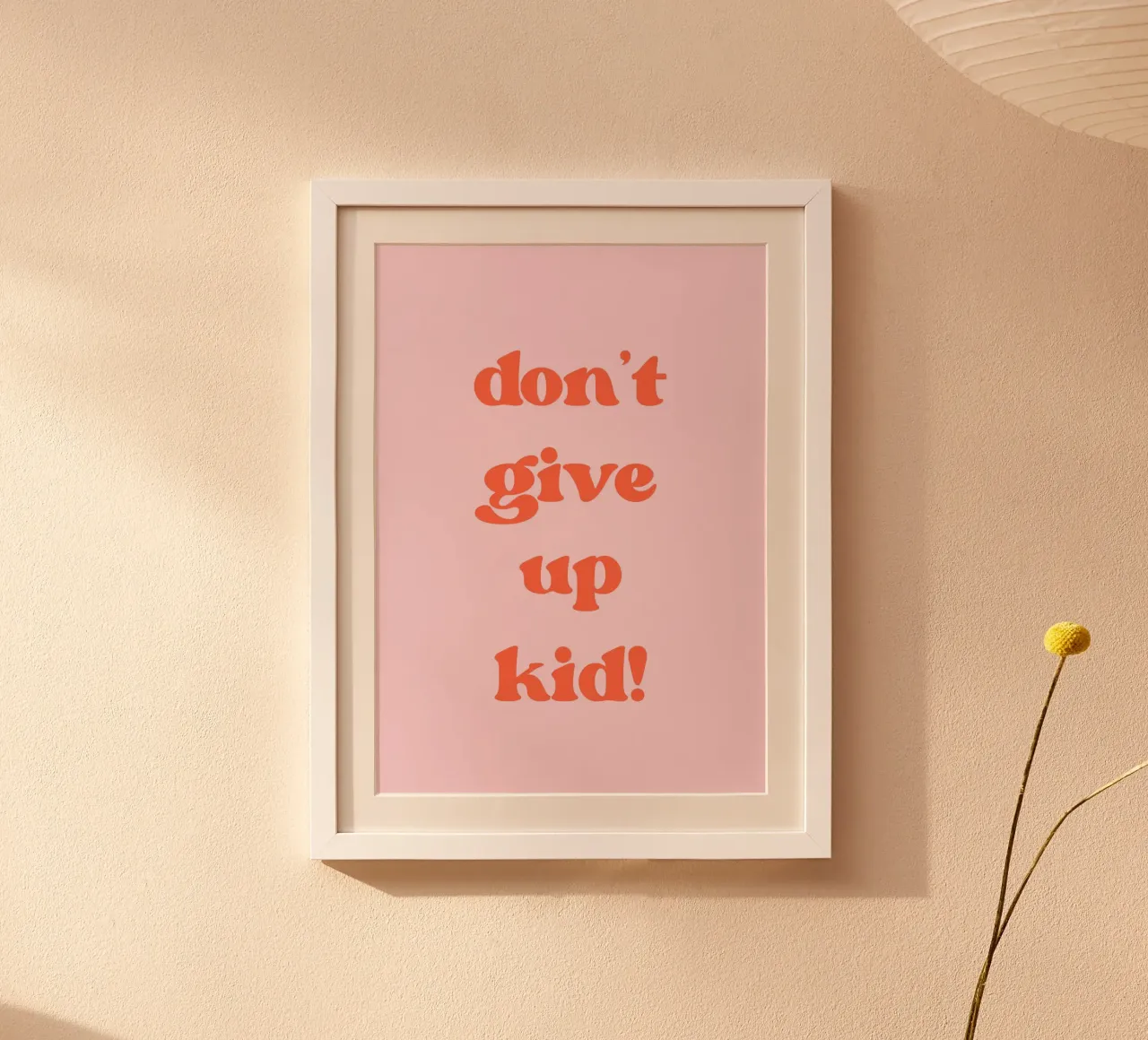 Don't give up kid carta hahnemühle da PinkCandyWalls