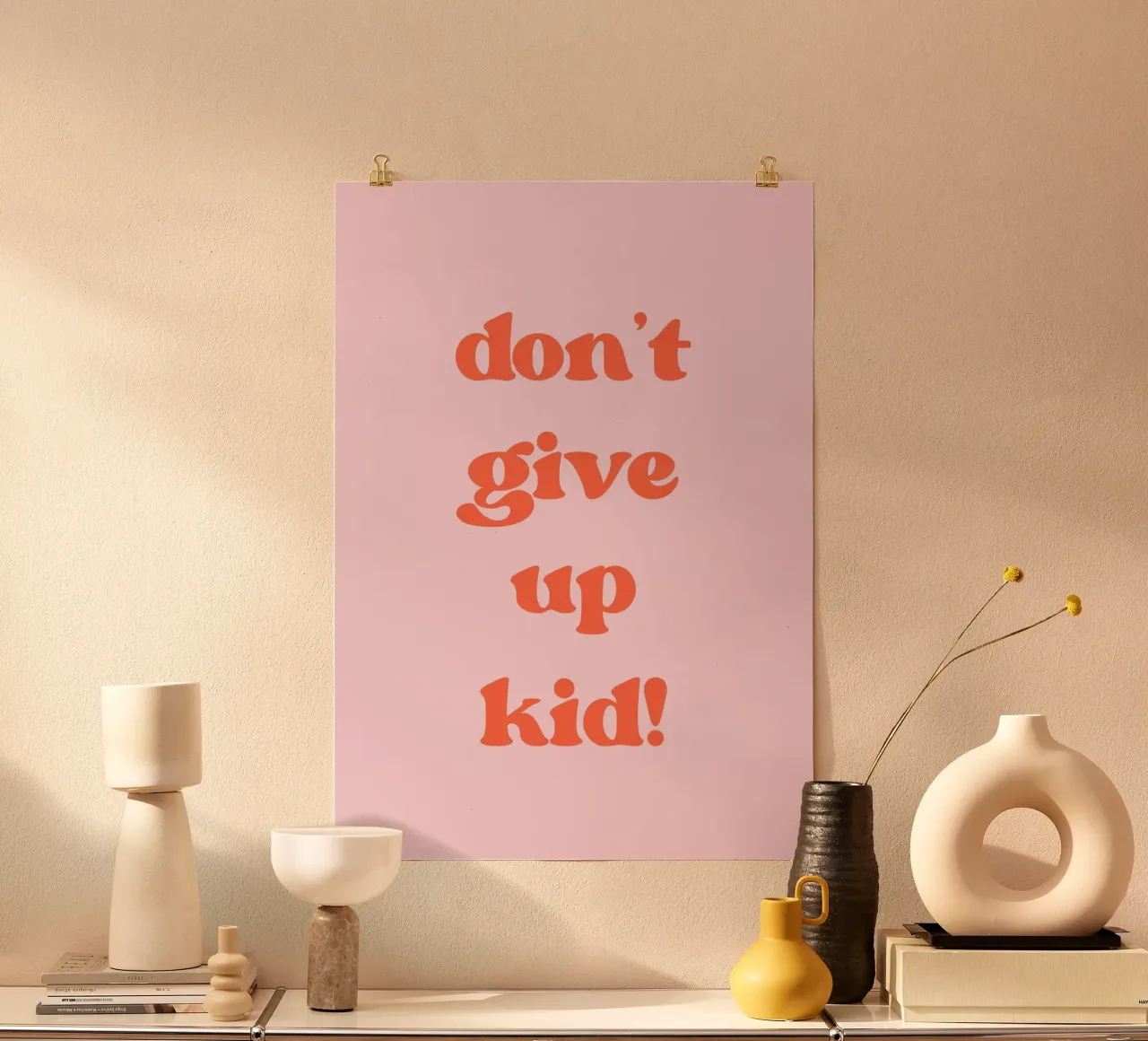 Don't give up kid carta hahnemühle da PinkCandyWalls