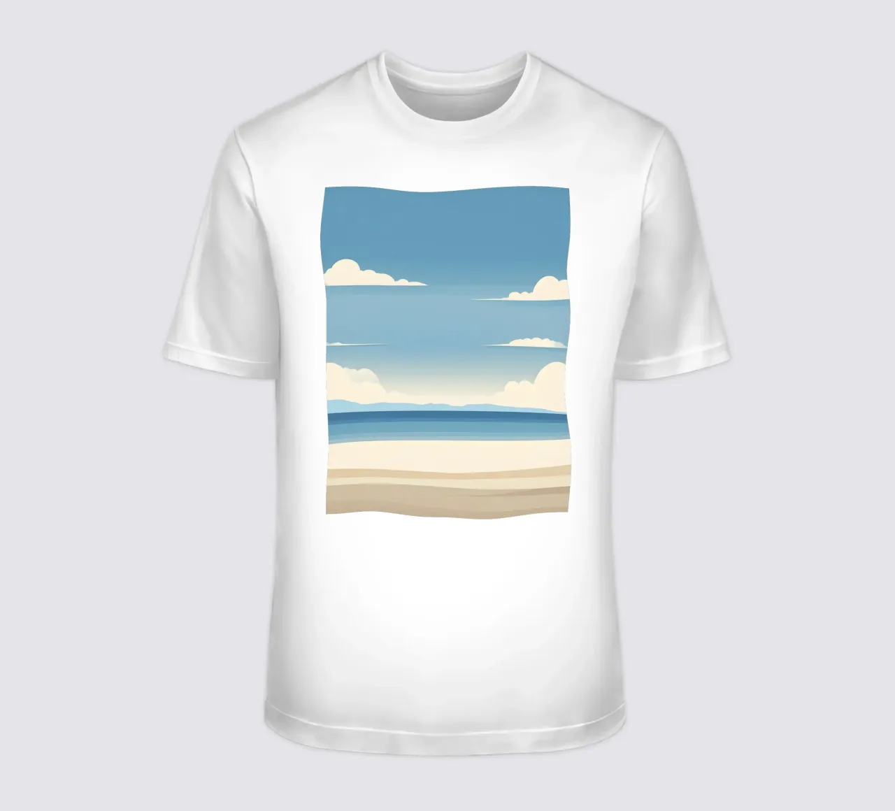 Linea dell'orizzonte semplice t-shirt da LIFESTYLE OBJECTS
