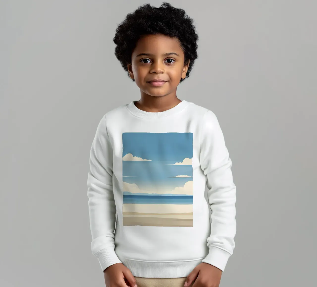 Linea dell'orizzonte semplice felpa bambino da LIFESTYLE OBJECTS