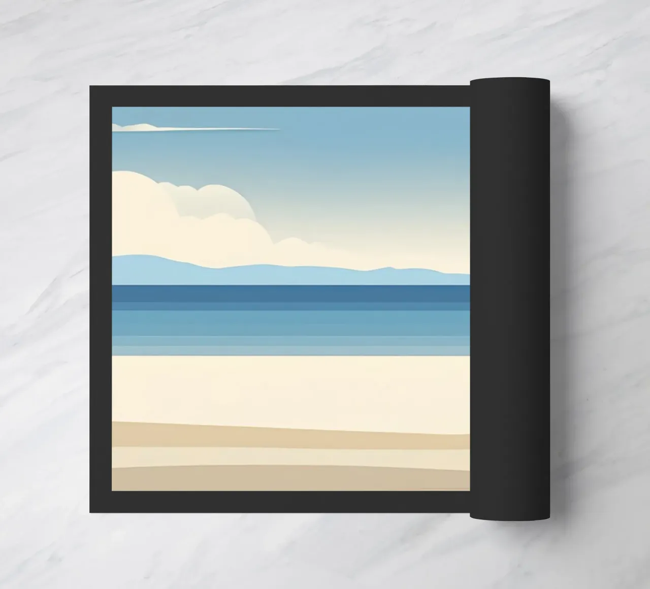 Linea dell'orizzonte semplice zerbino da LIFESTYLE OBJECTS