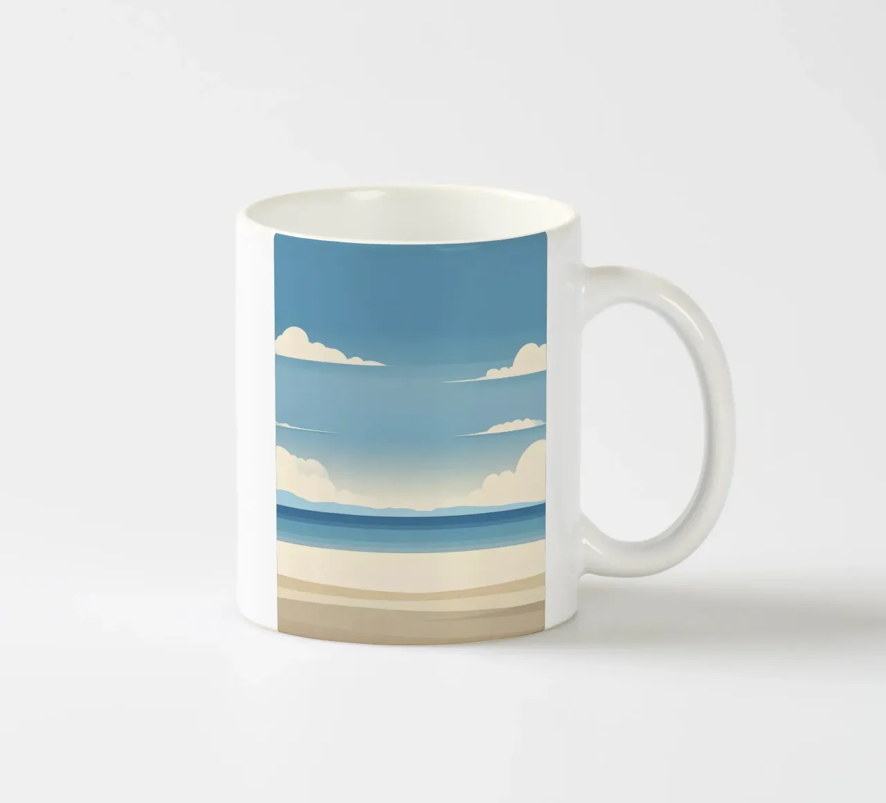 Linea dell'orizzonte semplice tazza in ceramica da LIFESTYLE OBJECTS