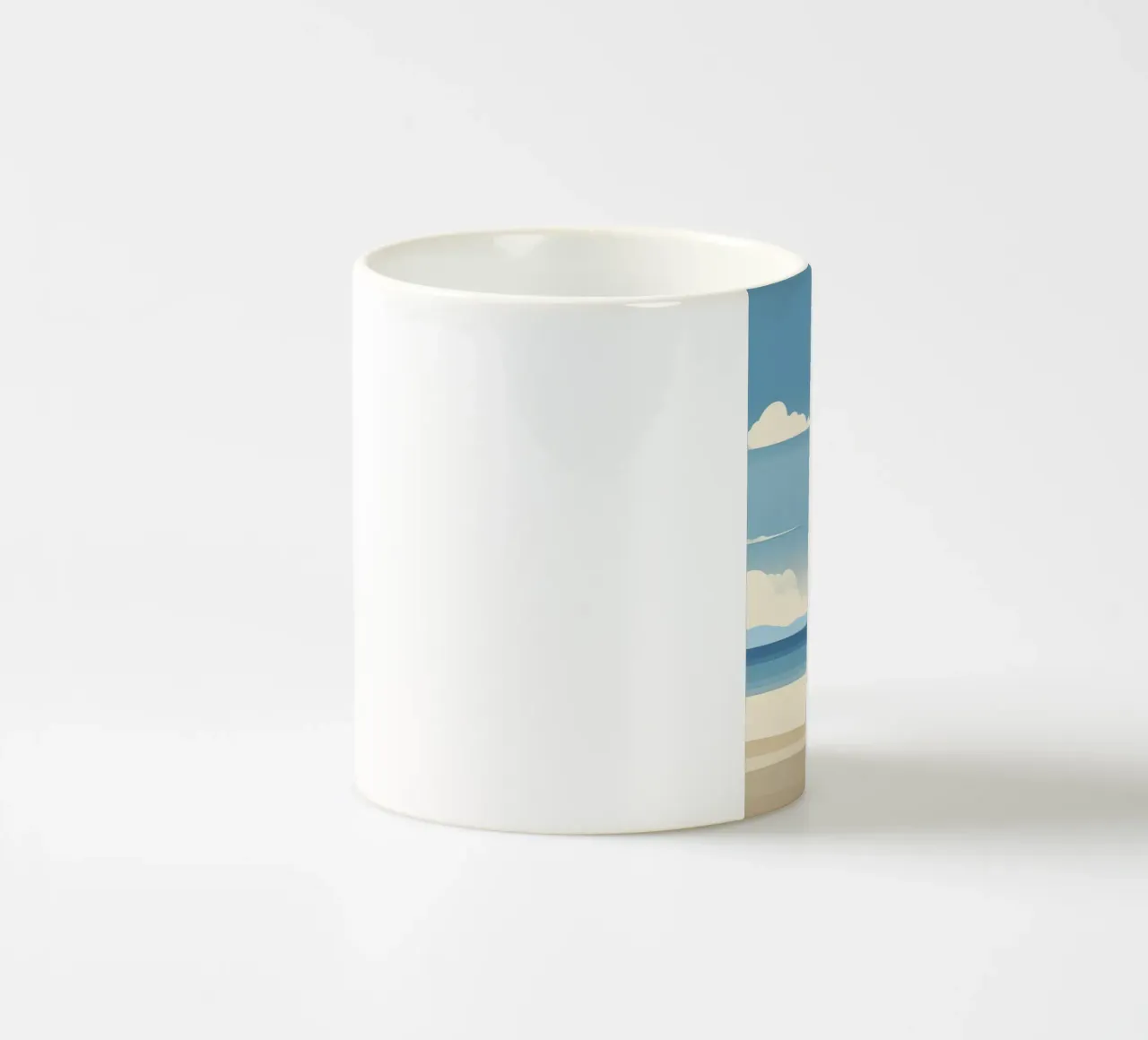 Linea dell'orizzonte semplice tazza in ceramica da LIFESTYLE OBJECTS