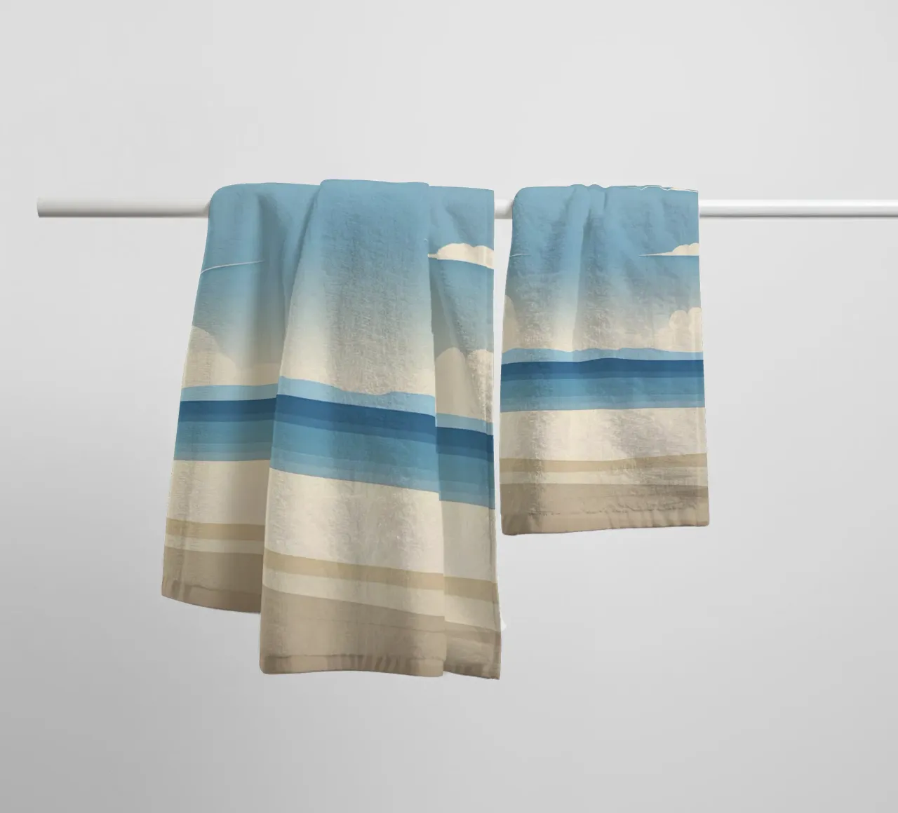 Linea dell'orizzonte semplice asciugamano da bagno da LIFESTYLE OBJECTS