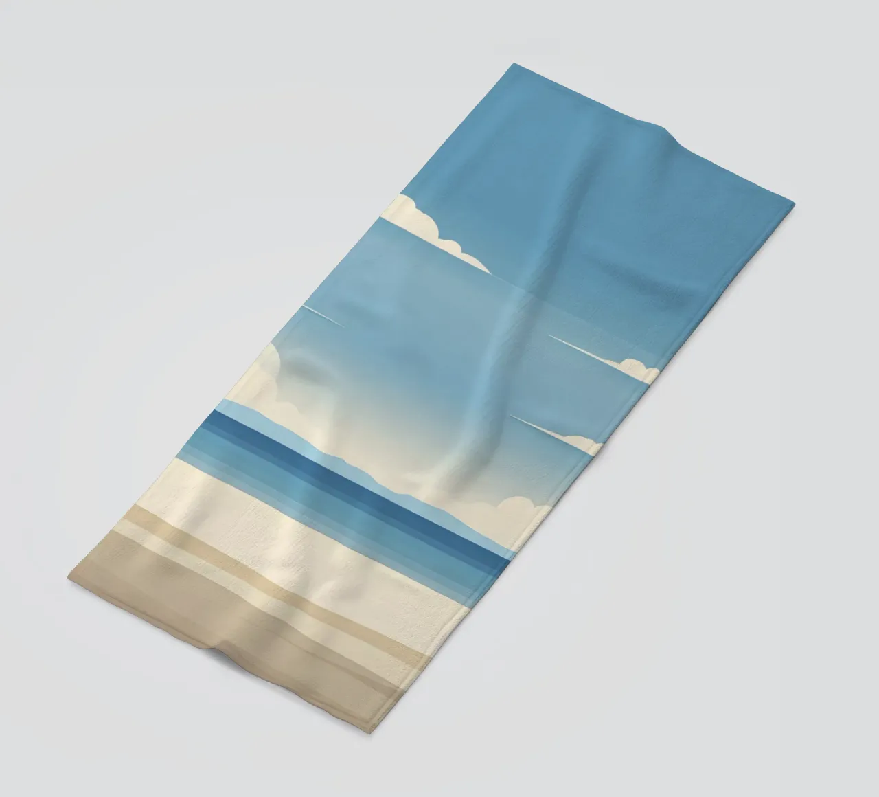 Linea dell'orizzonte semplice telo mare da LIFESTYLE OBJECTS