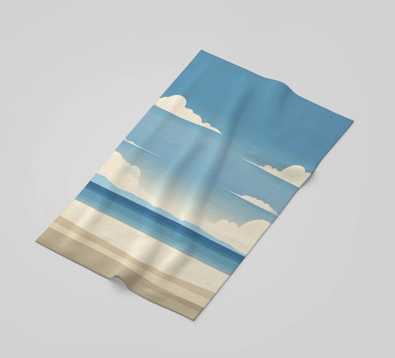 Linea dell'orizzonte semplice telo mare da LIFESTYLE OBJECTS