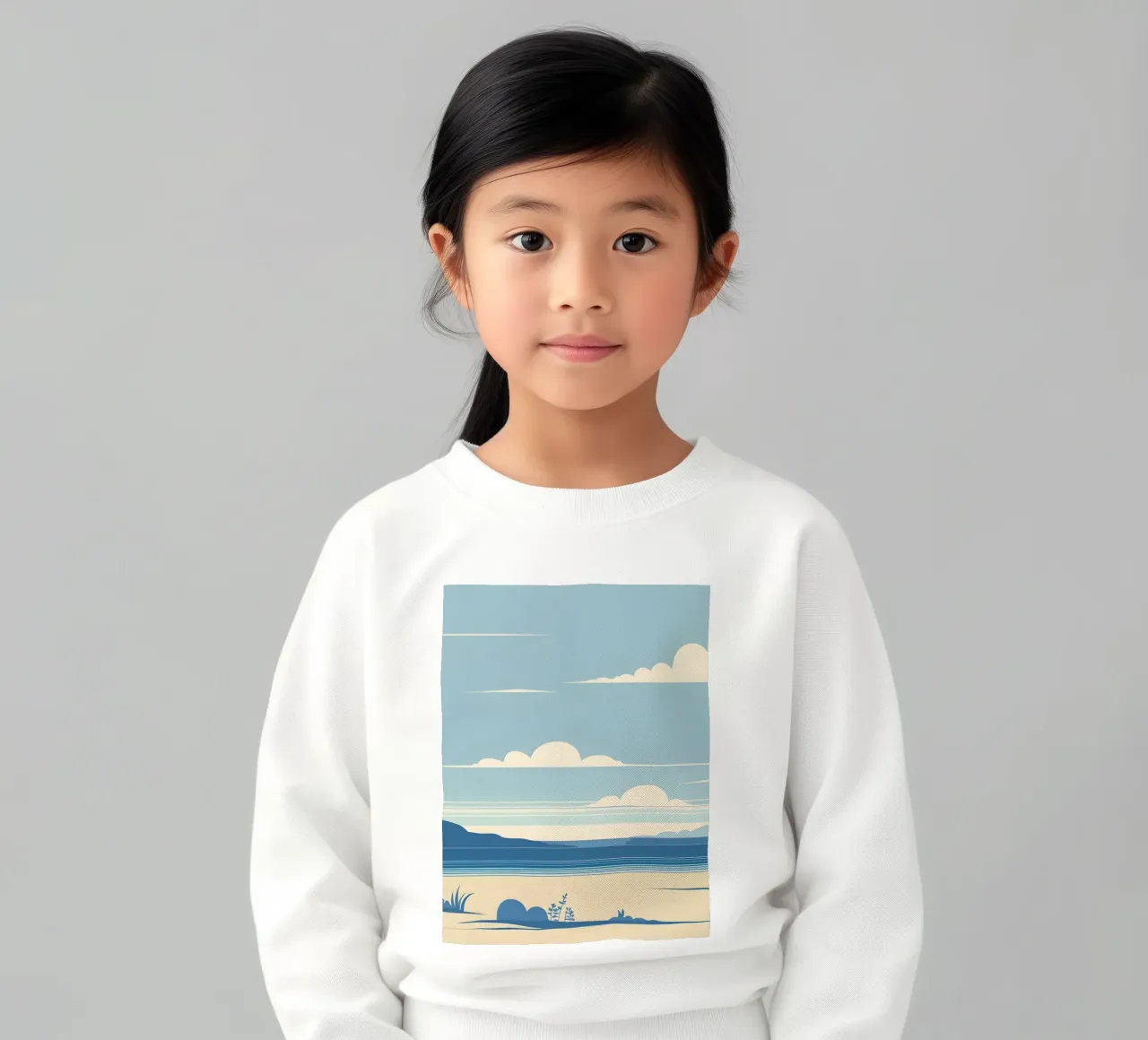 Linea dell'orizzonte semplice felpa bambino da LIFESTYLE OBJECTS