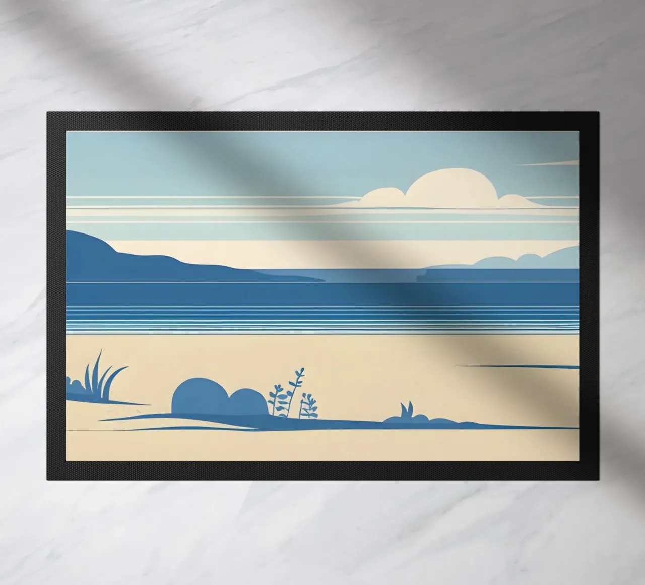Linea dell'orizzonte semplice zerbino da LIFESTYLE OBJECTS