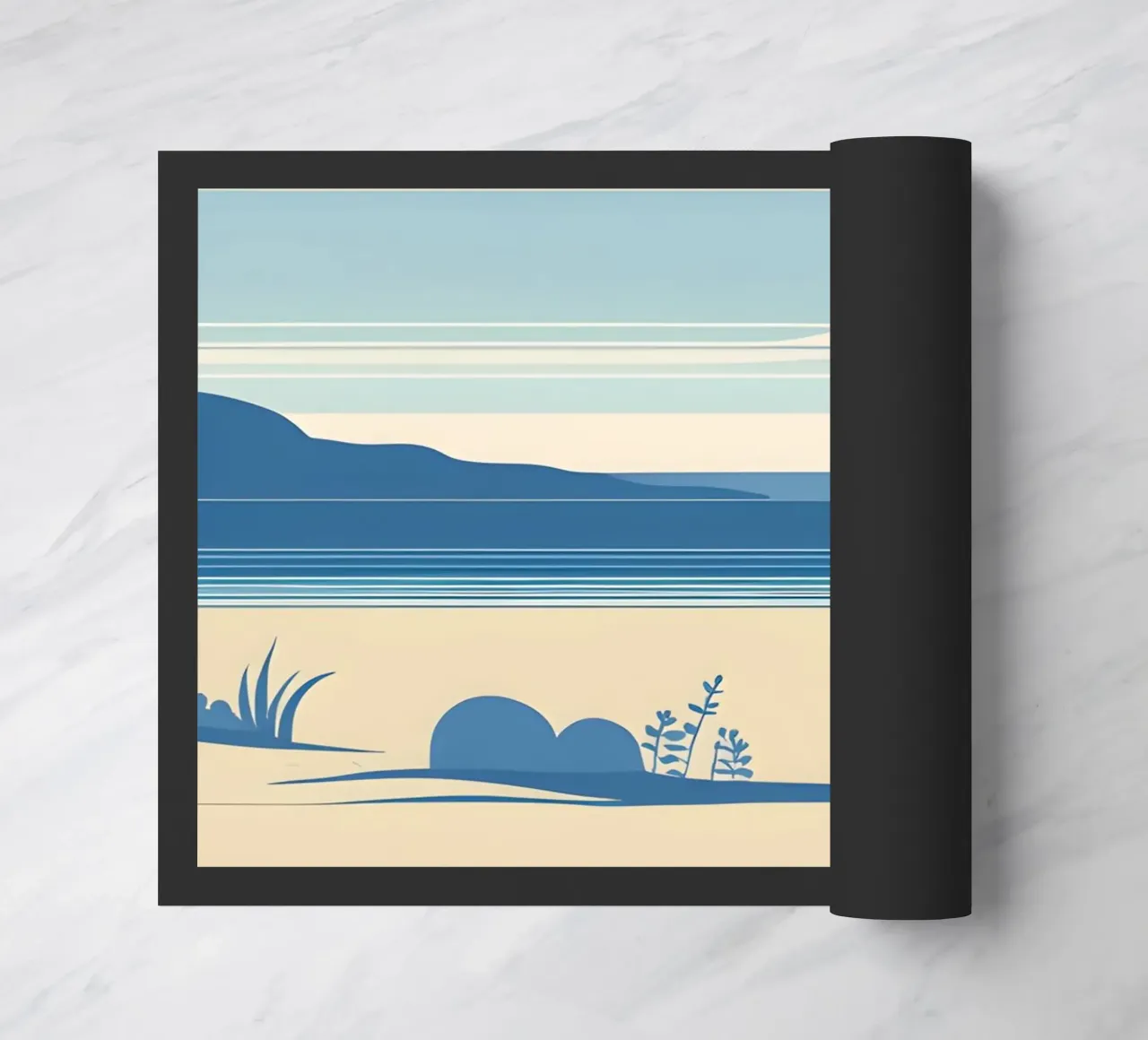 Linea dell'orizzonte semplice zerbino da LIFESTYLE OBJECTS