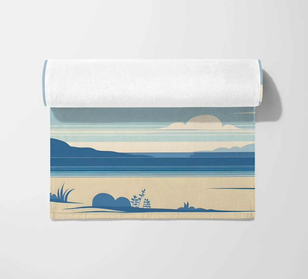 Linea dell'orizzonte semplice telo mare da LIFESTYLE OBJECTS