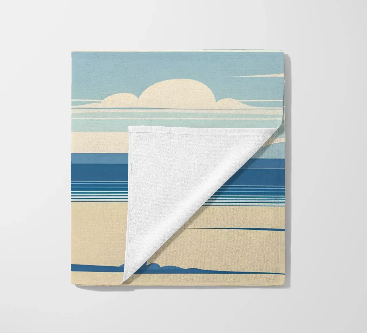 Linea dell'orizzonte semplice telo mare da LIFESTYLE OBJECTS