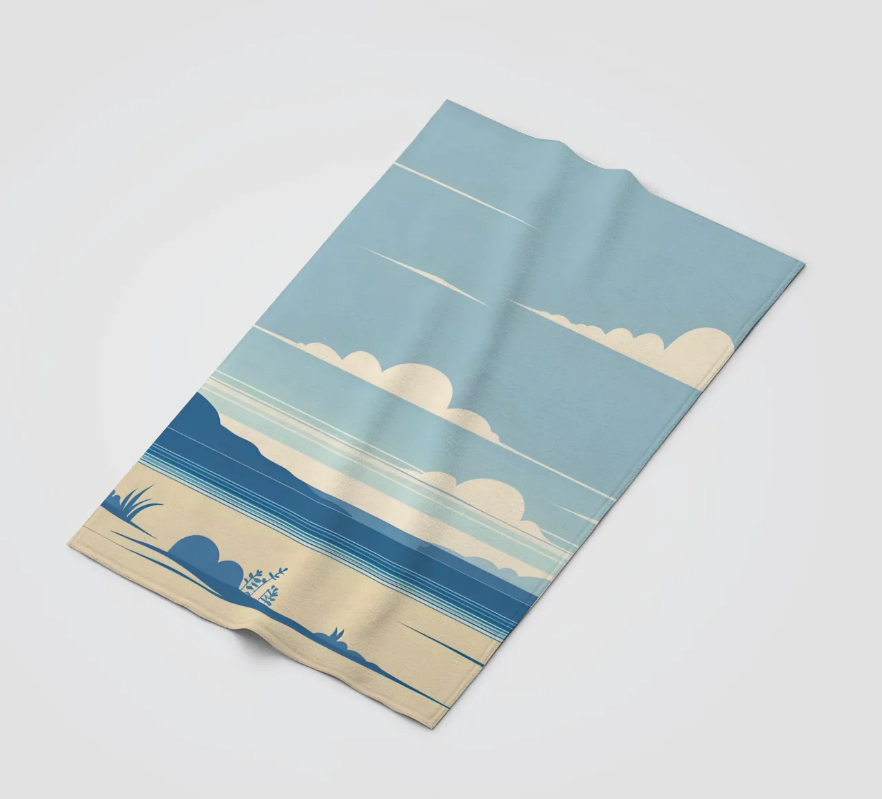 Linea dell'orizzonte semplice coperta in pile da LIFESTYLE OBJECTS