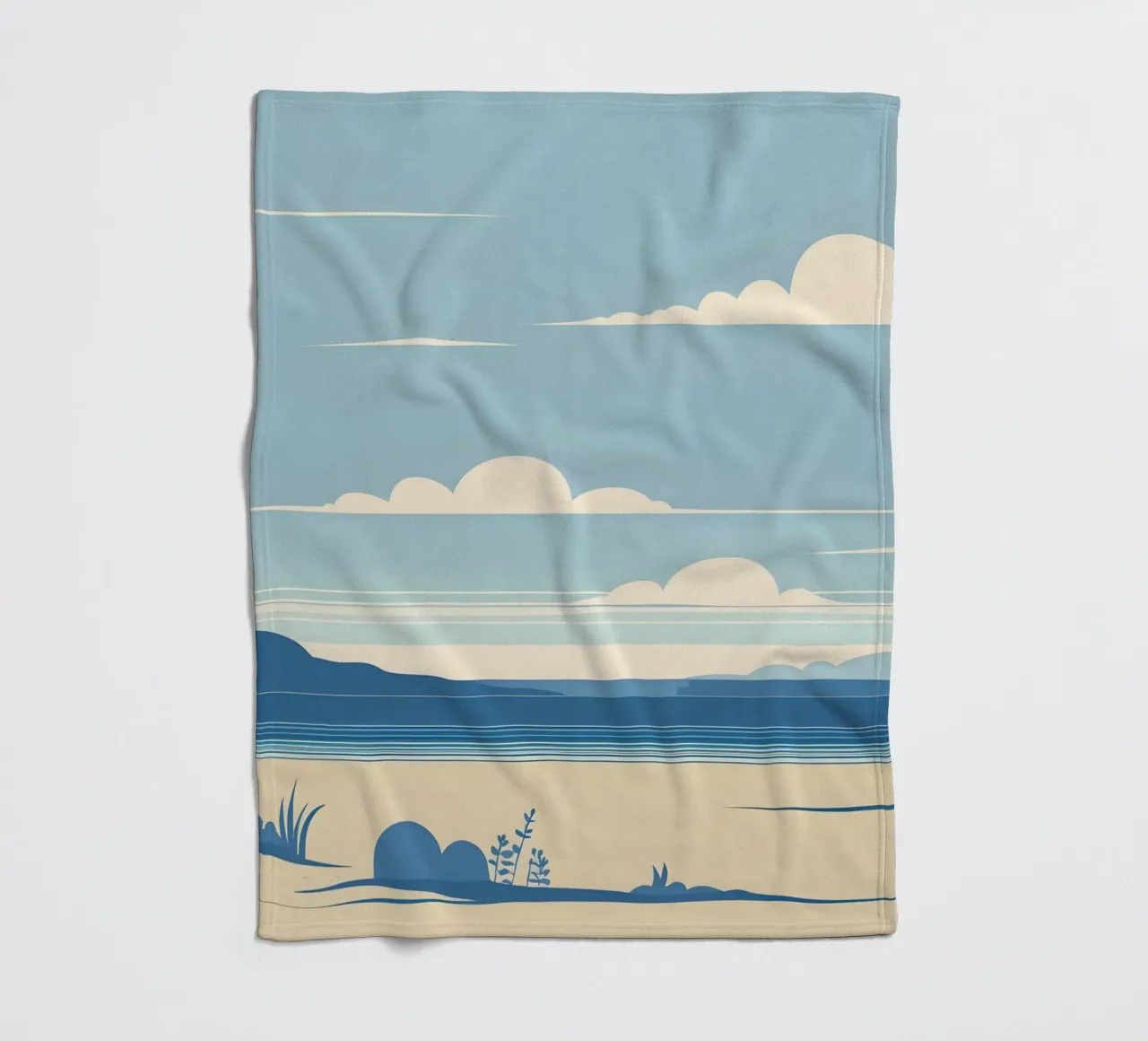 Linea dell'orizzonte semplice coperta in pile da LIFESTYLE OBJECTS
