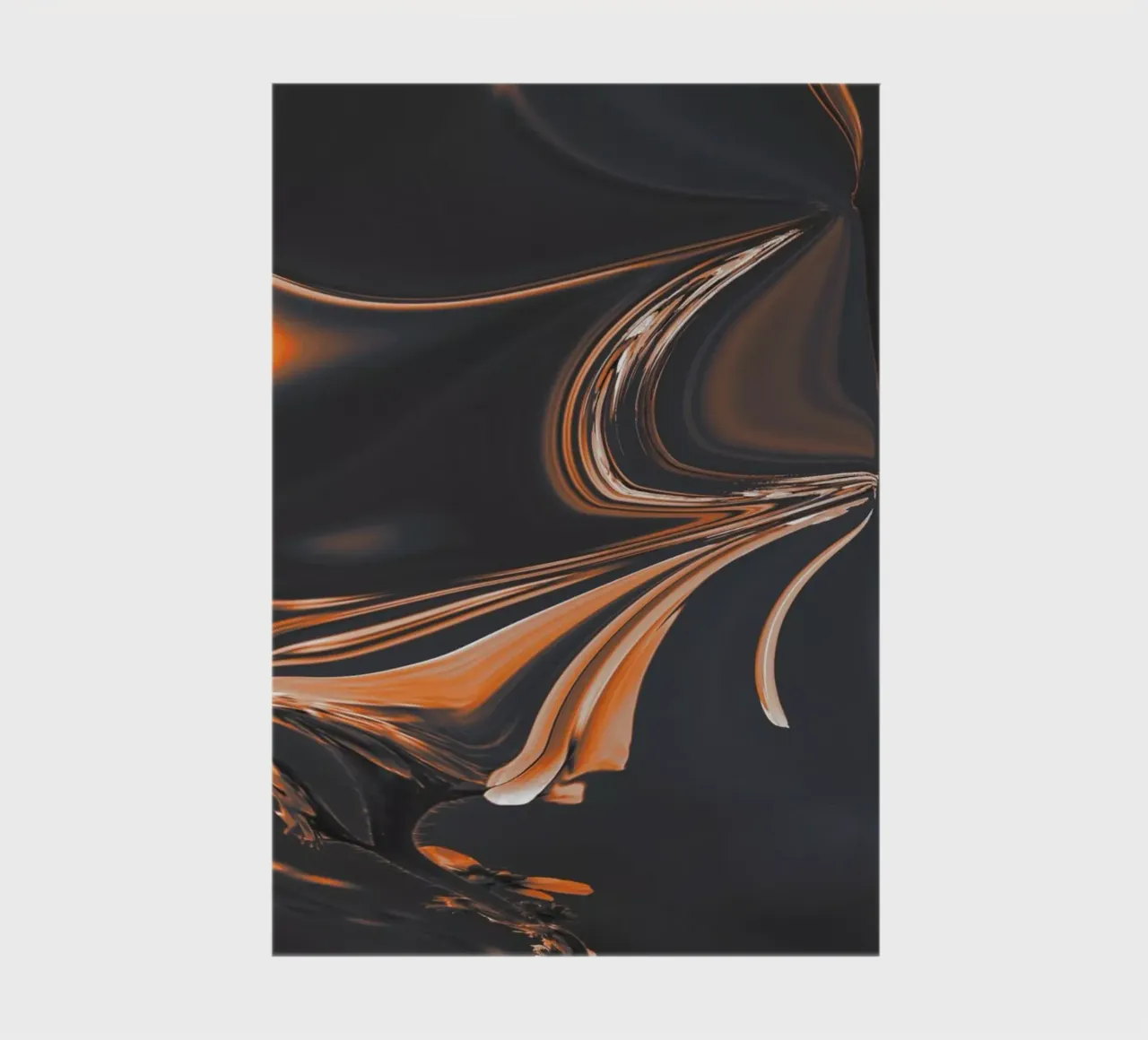 Abstract pattern in orange and black. With a saying notebook by Something for you