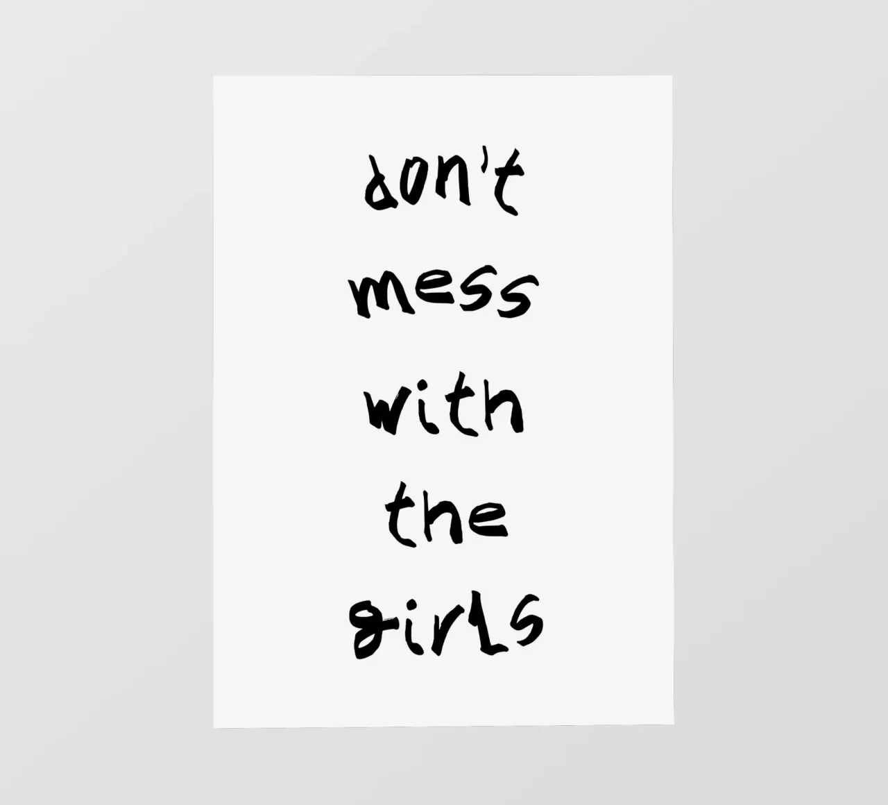 Don't mess with the girls telo in pvc da PinkCandyWalls