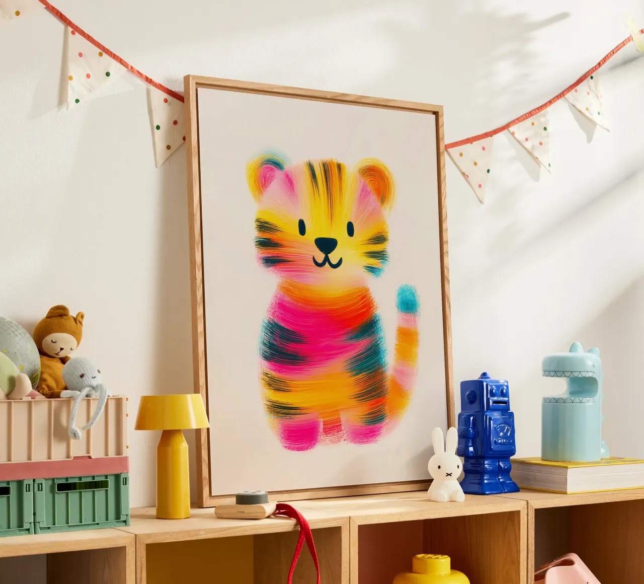 Piccola tigre colorata plexiglass da Giggly Colors