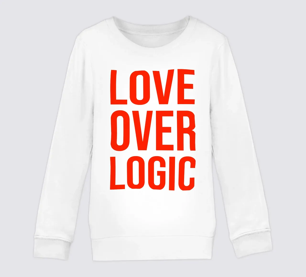 OVER Series- bold letters, brave values (5 colors) felpa bambino da OVER SERIES