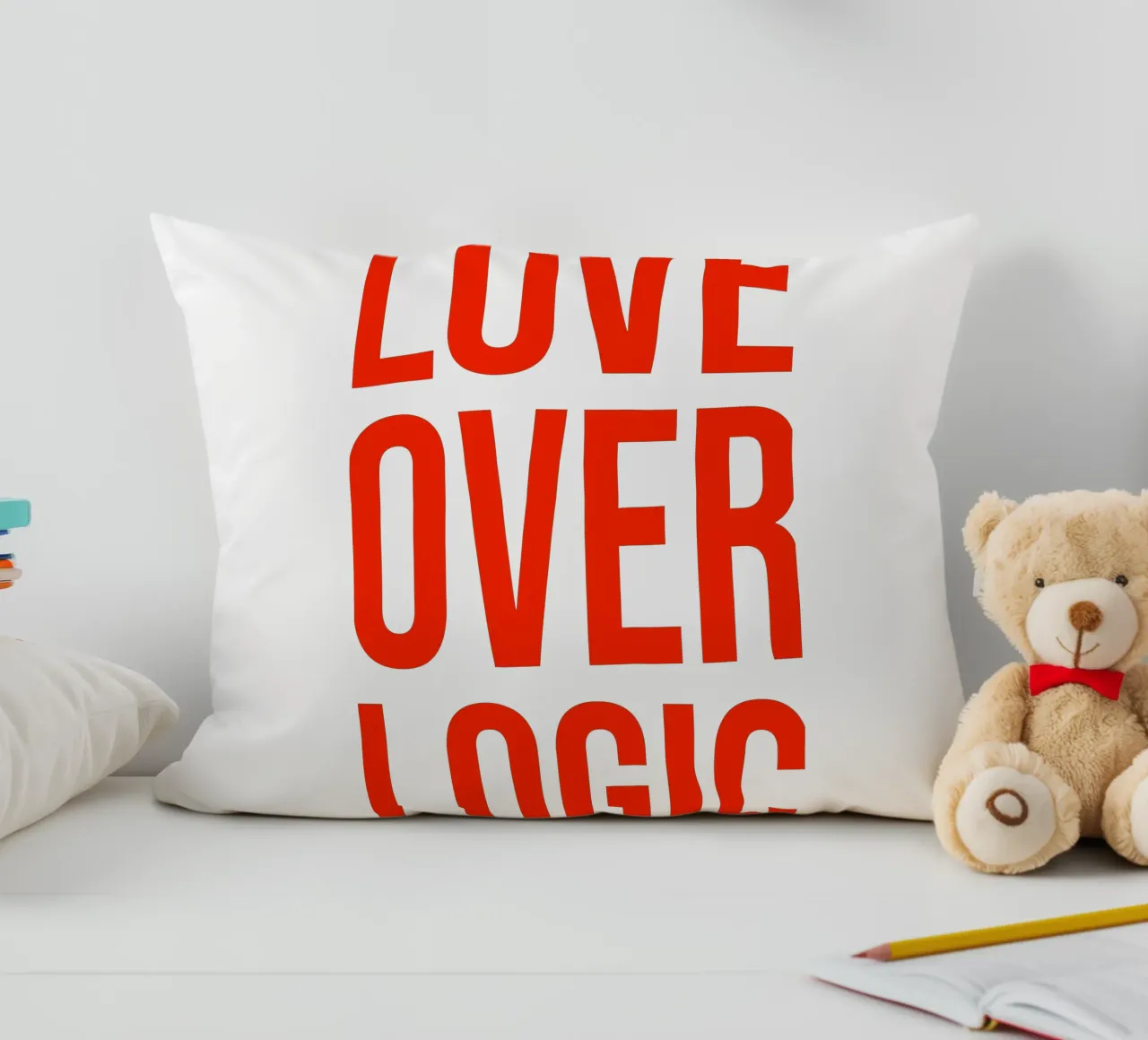 OVER Series- bold letters, brave values (5 colors) cuscino da OVER SERIES