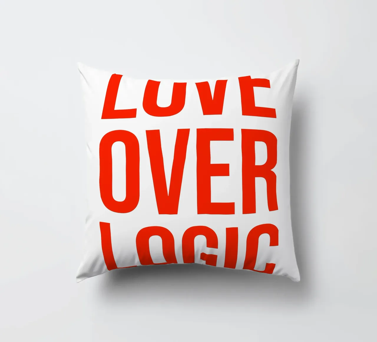 OVER Series- bold letters, brave values (5 colors) cuscino da OVER SERIES